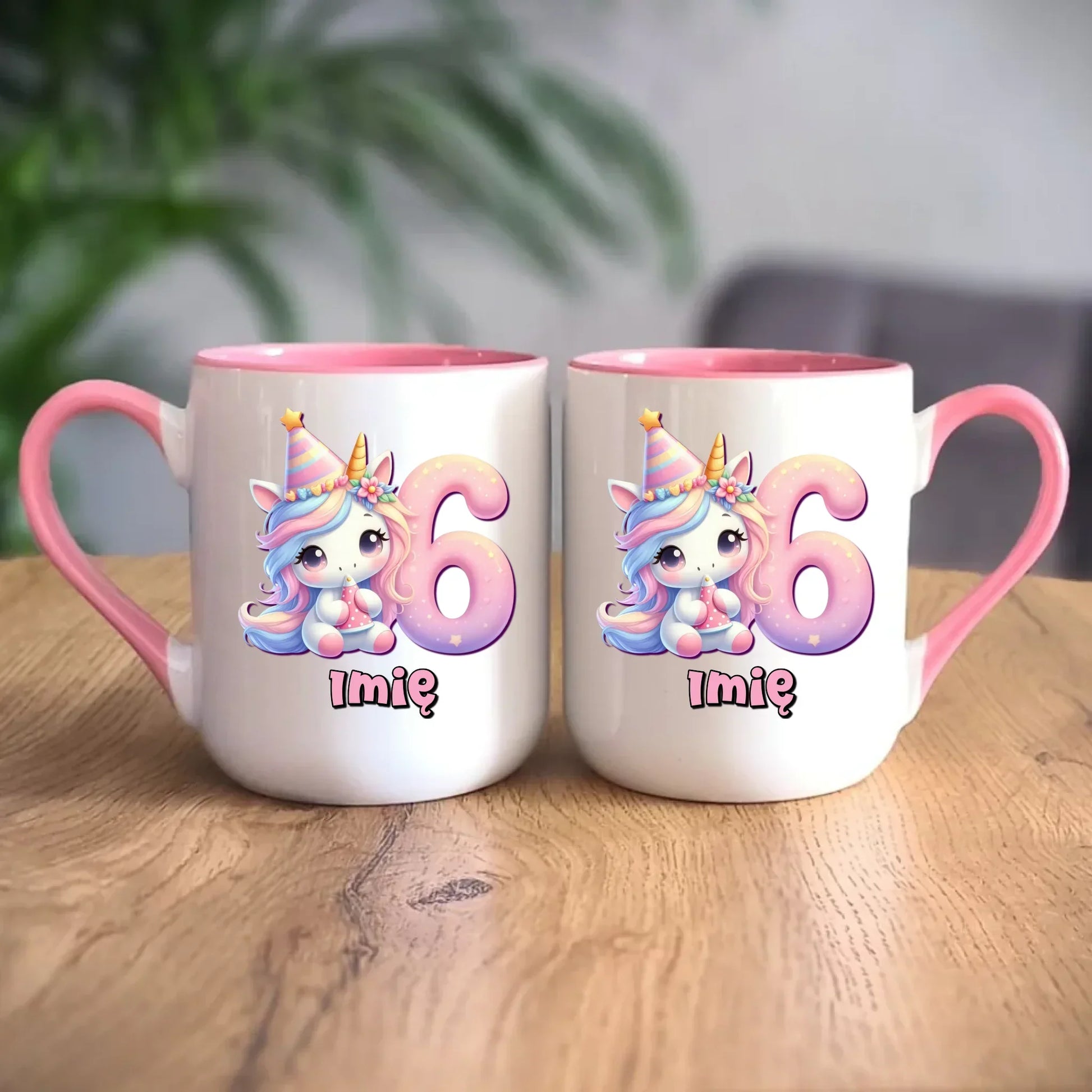 Jednorożec | Kubek na 6. urodziny dla dziewczynki U50 - StoryCups.pl