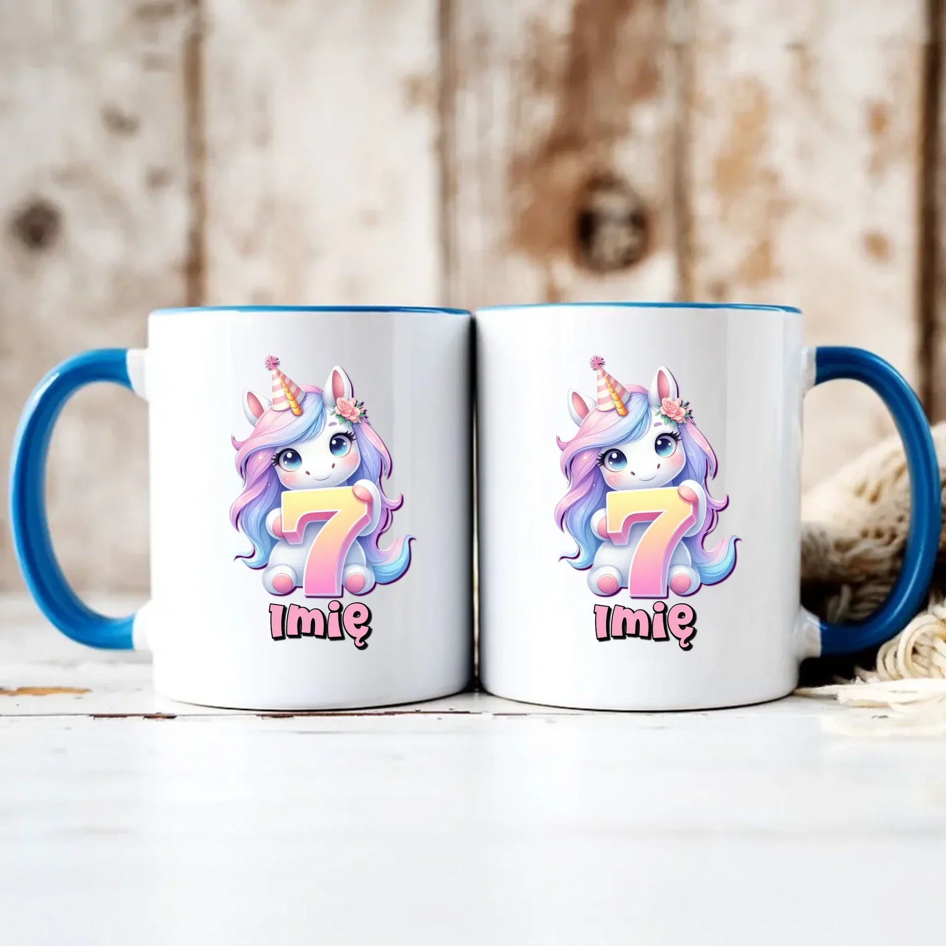 Jednorożec | Kubek na 7. urodziny dla dziewczynki U51 - StoryCups.pl