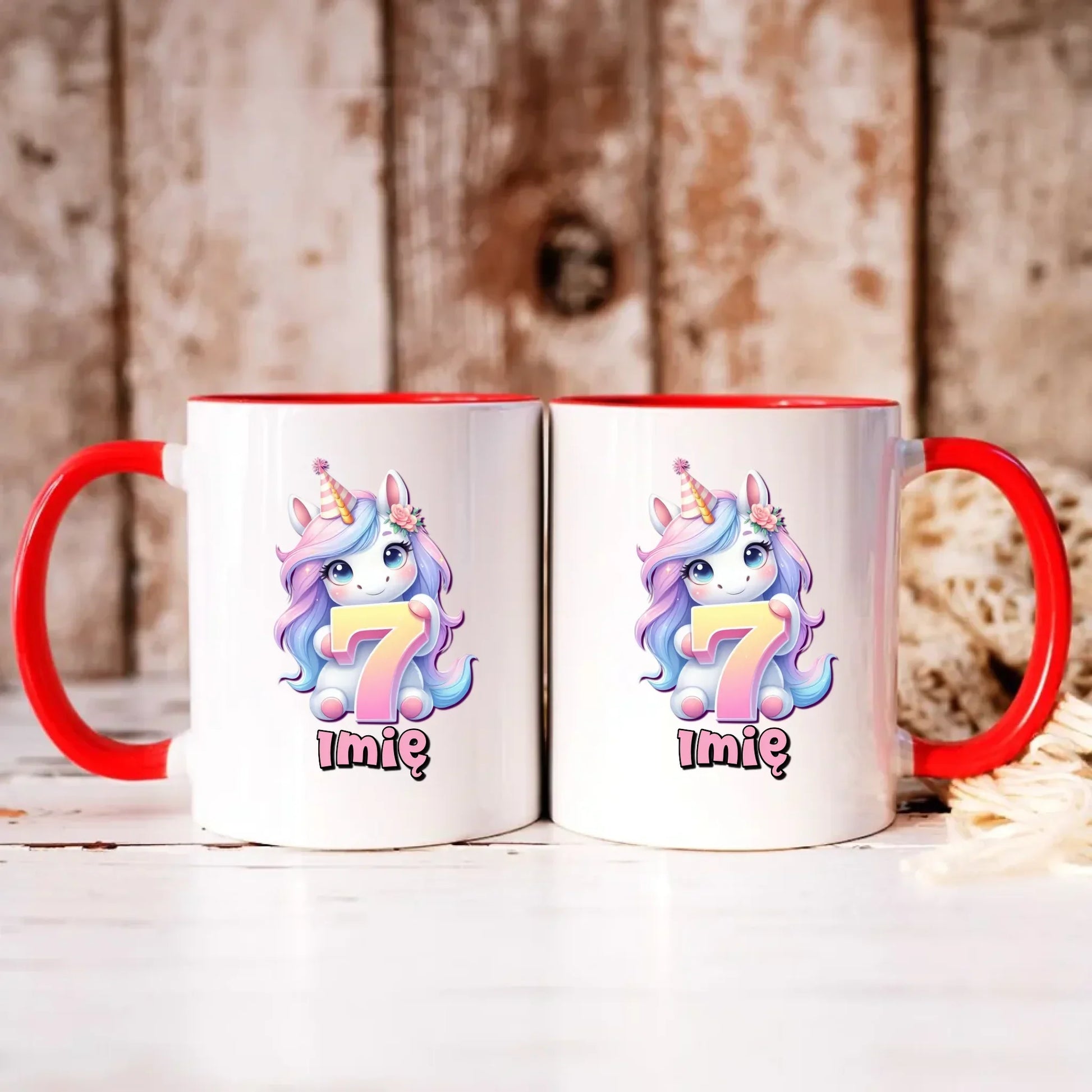 Jednorożec | Kubek na 7. urodziny dla dziewczynki U51 - StoryCups.pl