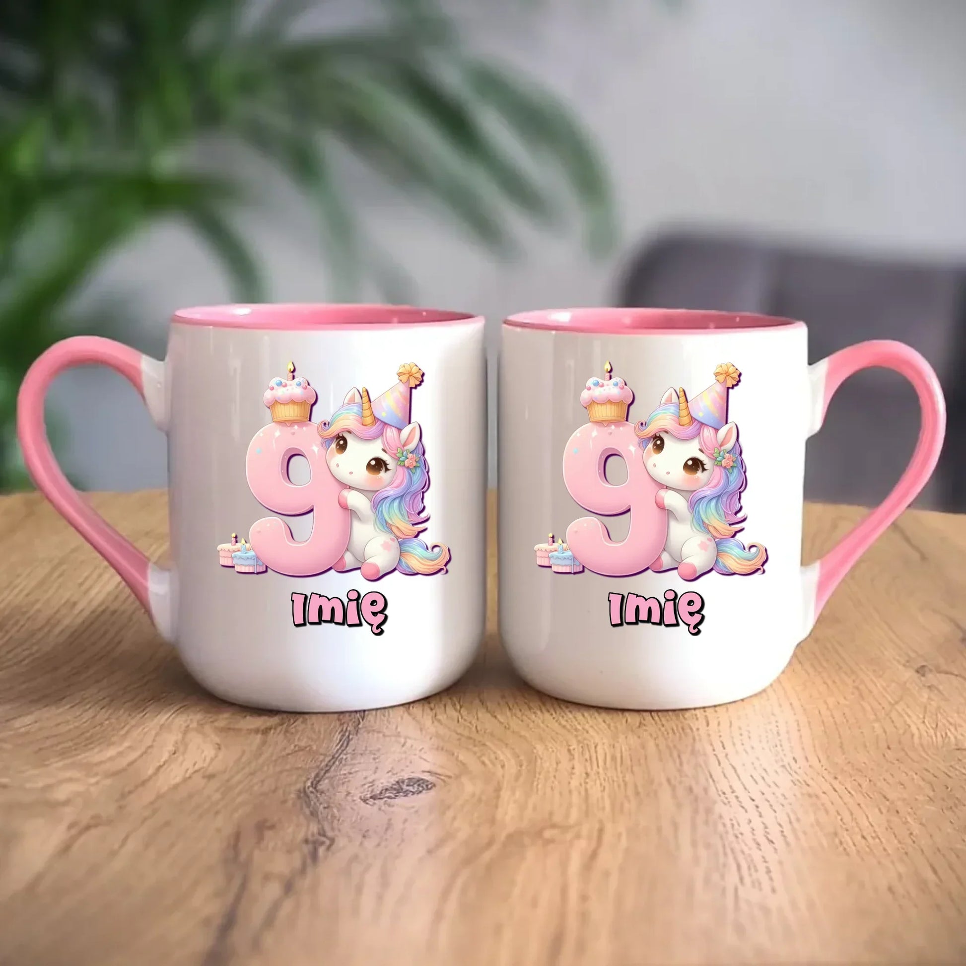 Jednorożec | Kubek na 9. urodziny dla dziewczynki U53 - StoryCups.pl