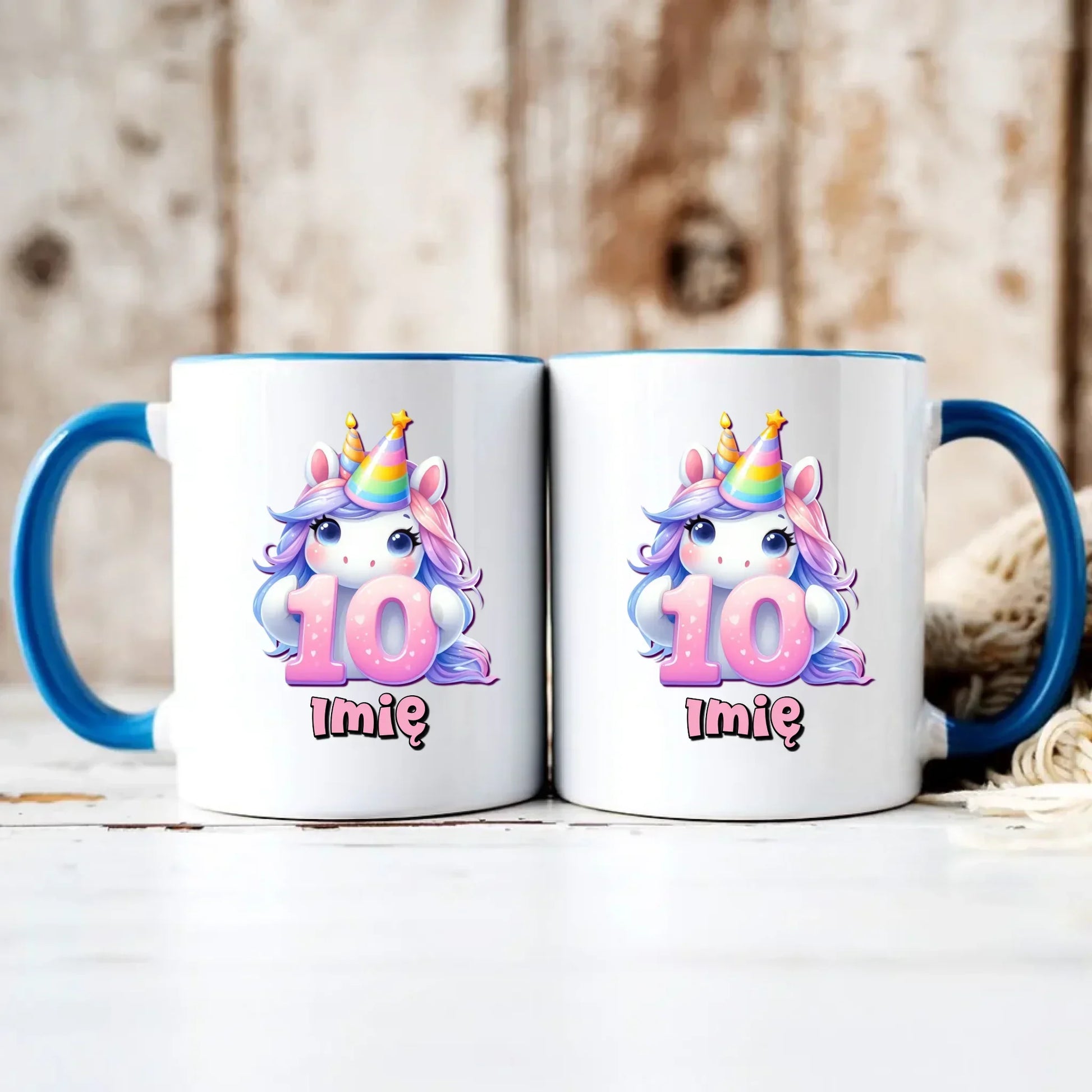 Jednorożec | Kubek na 10. urodziny dla dziewczynki U54 - StoryCups.pl