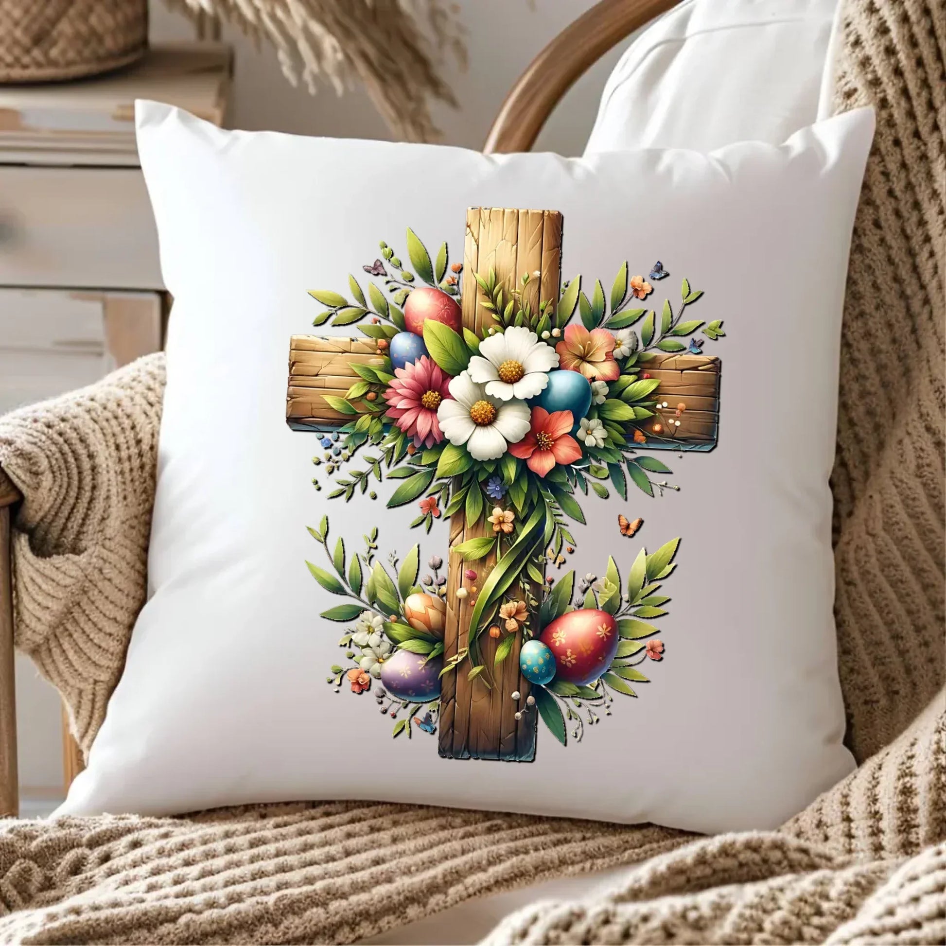 Krzyż | Poduszka Wielkanocna WN02 - StoryCups.pl