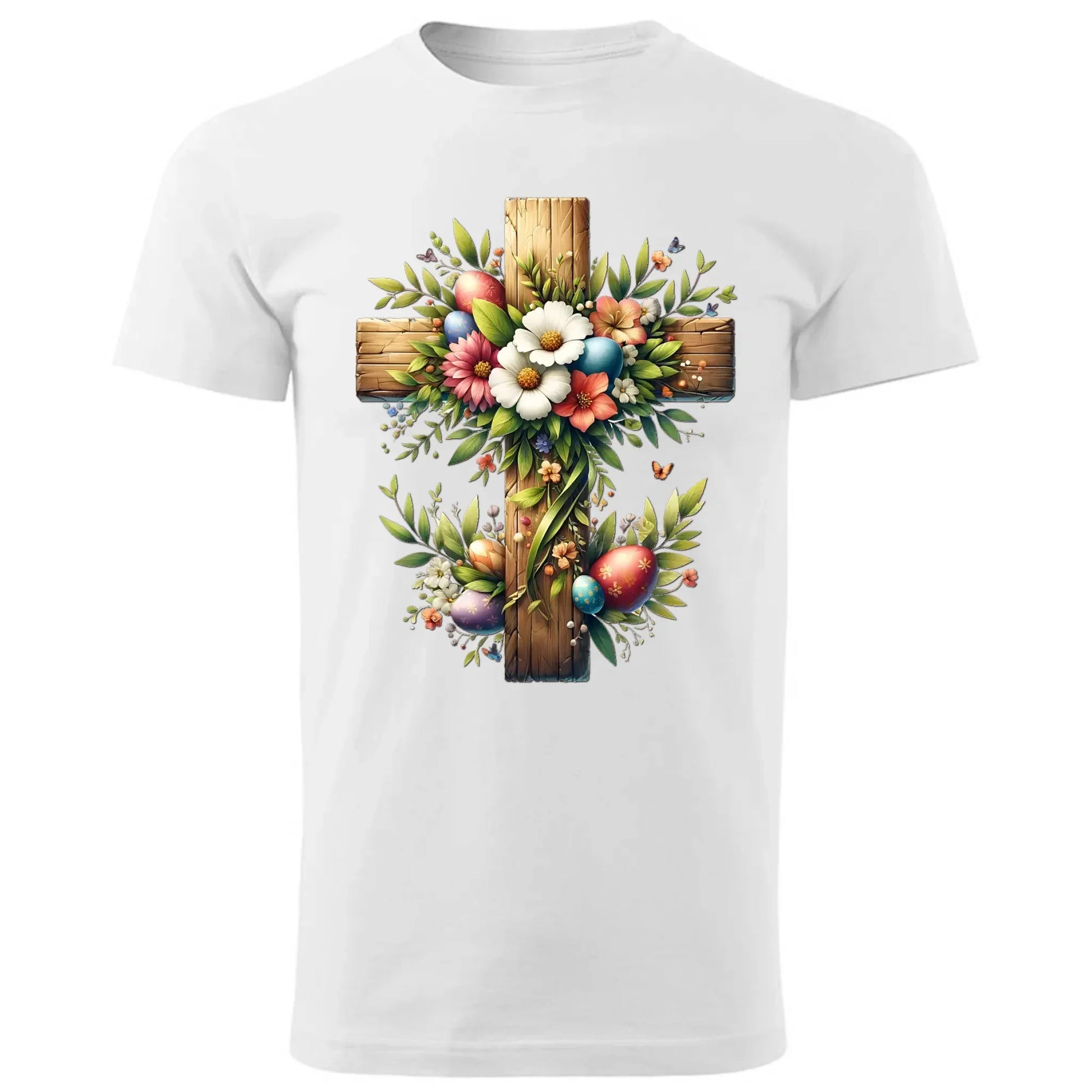 Krzyż | Koszulka męska na Wielkanoc WN02 - StoryCups.pl
