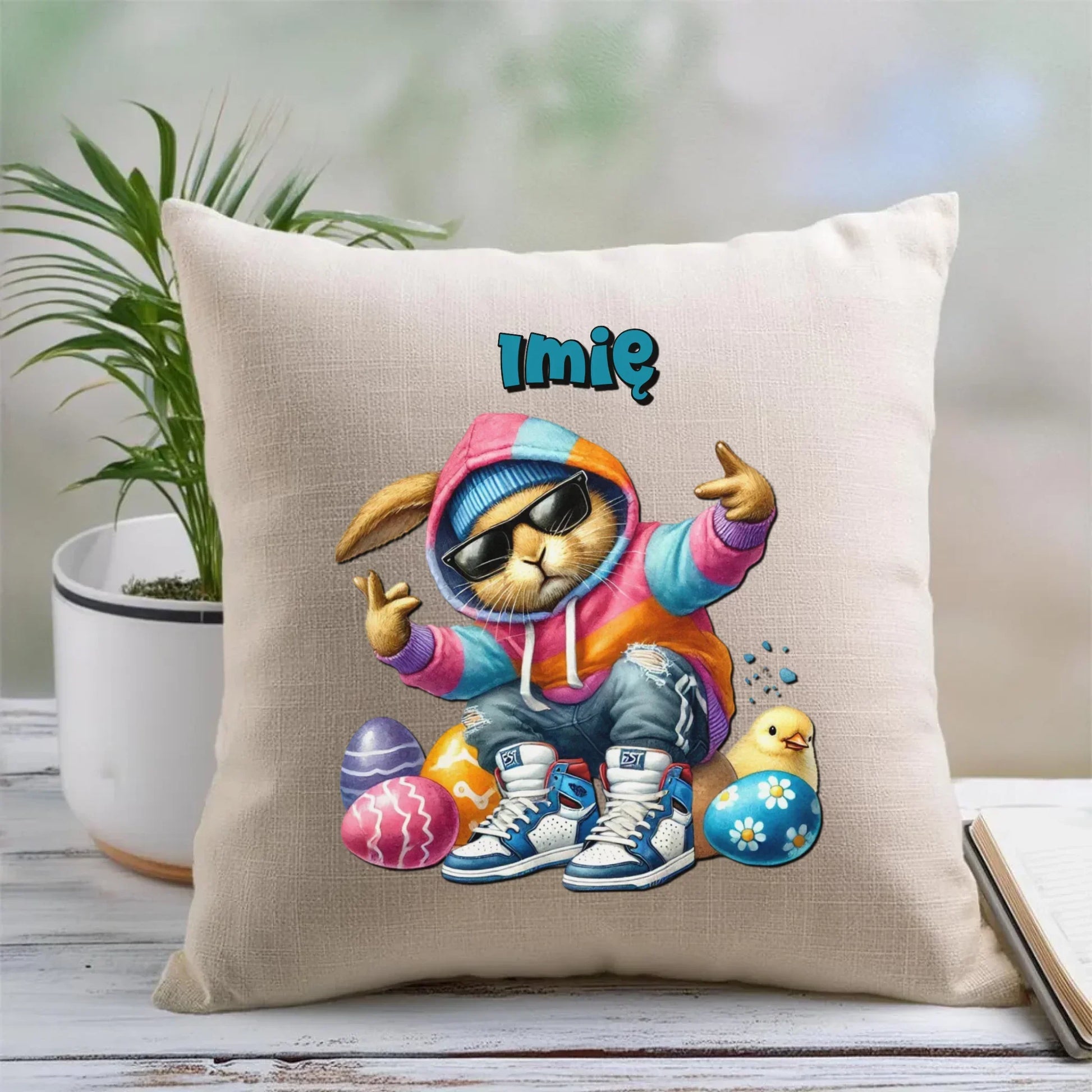Sigma zając | Poduszka na Wielkanoc WN04 - StoryCups.pl