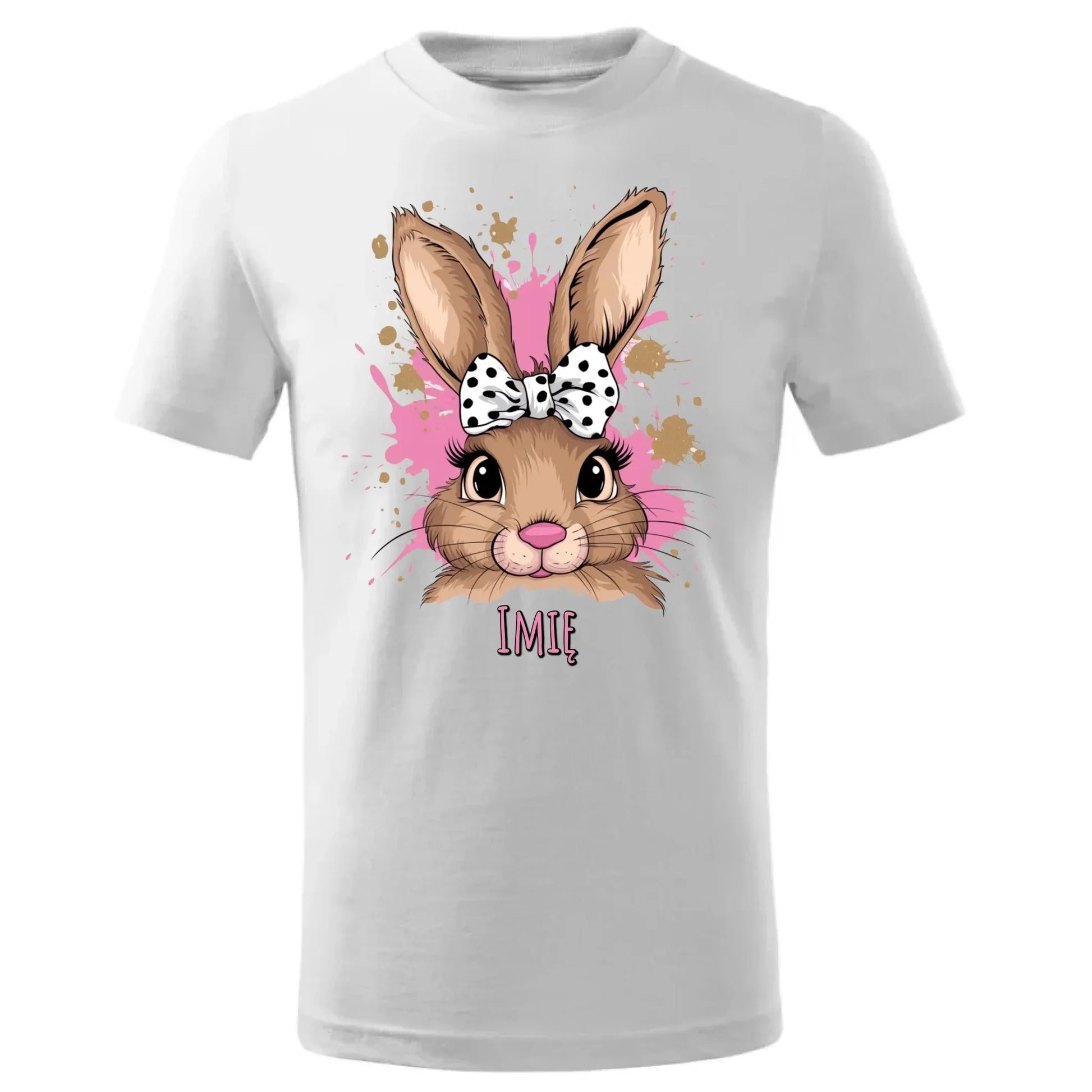 Słodki zajączek imię | Koszulka dziecięca na Wielkanoc WN08 - StoryCups.pl