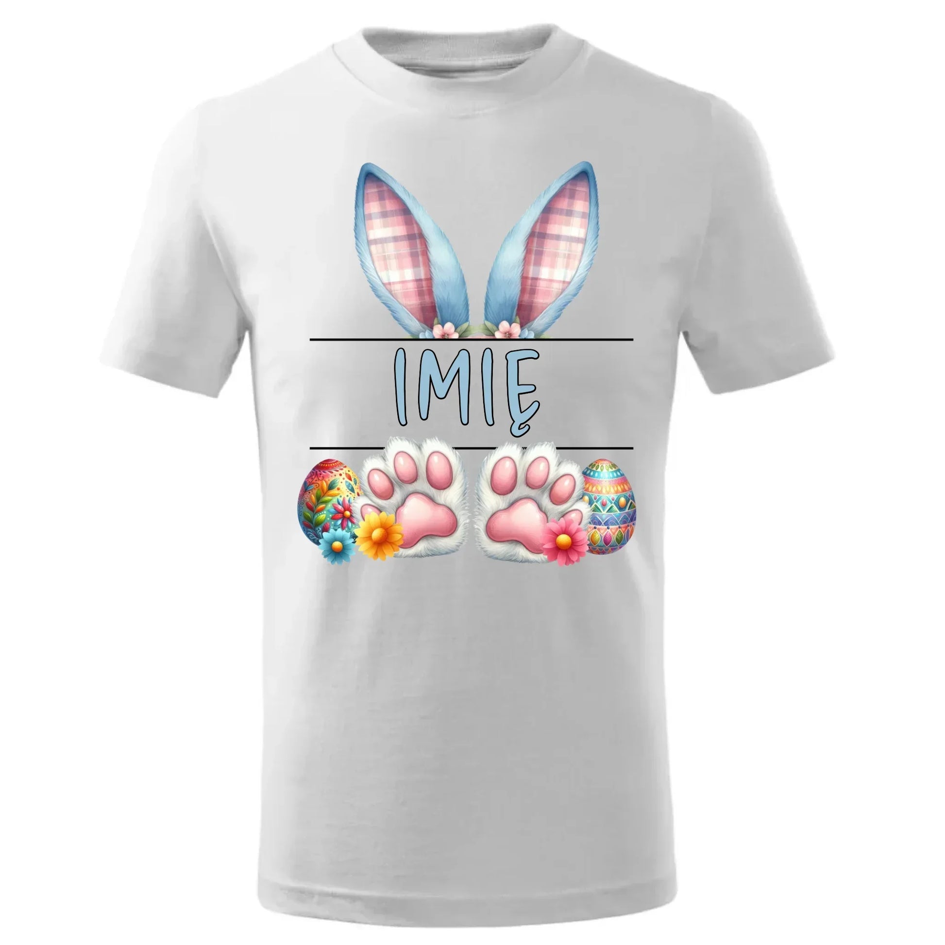 Zajączek z imieniem | Koszulka dziecięca na Wielkanoc WN11 - StoryCups.pl