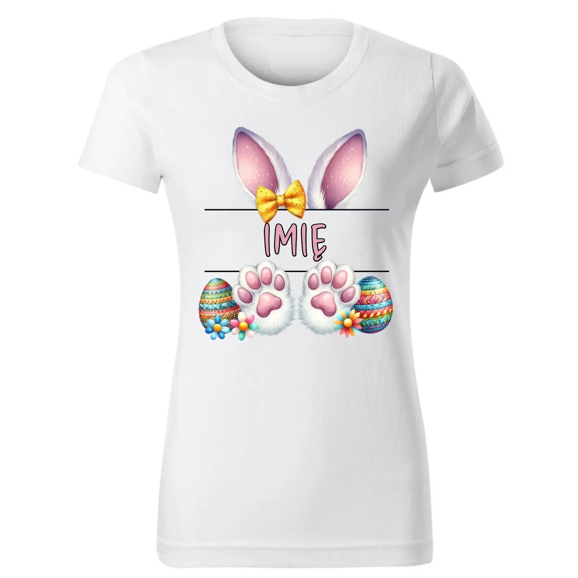 Zajączek z imieniem | Koszulka damska na Wielkanoc WN13 - StoryCups.pl
