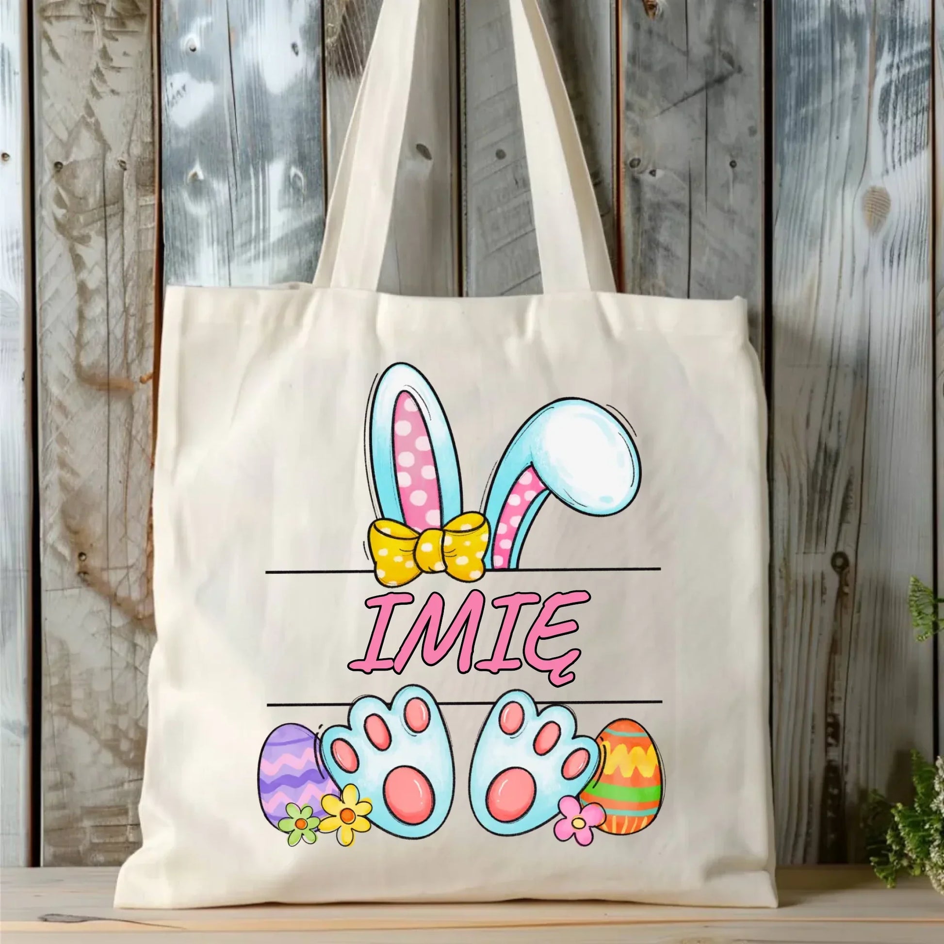 Zajączek Wielkanocny imię | Torba na Wielkanoc WN15 - StoryCups.pl