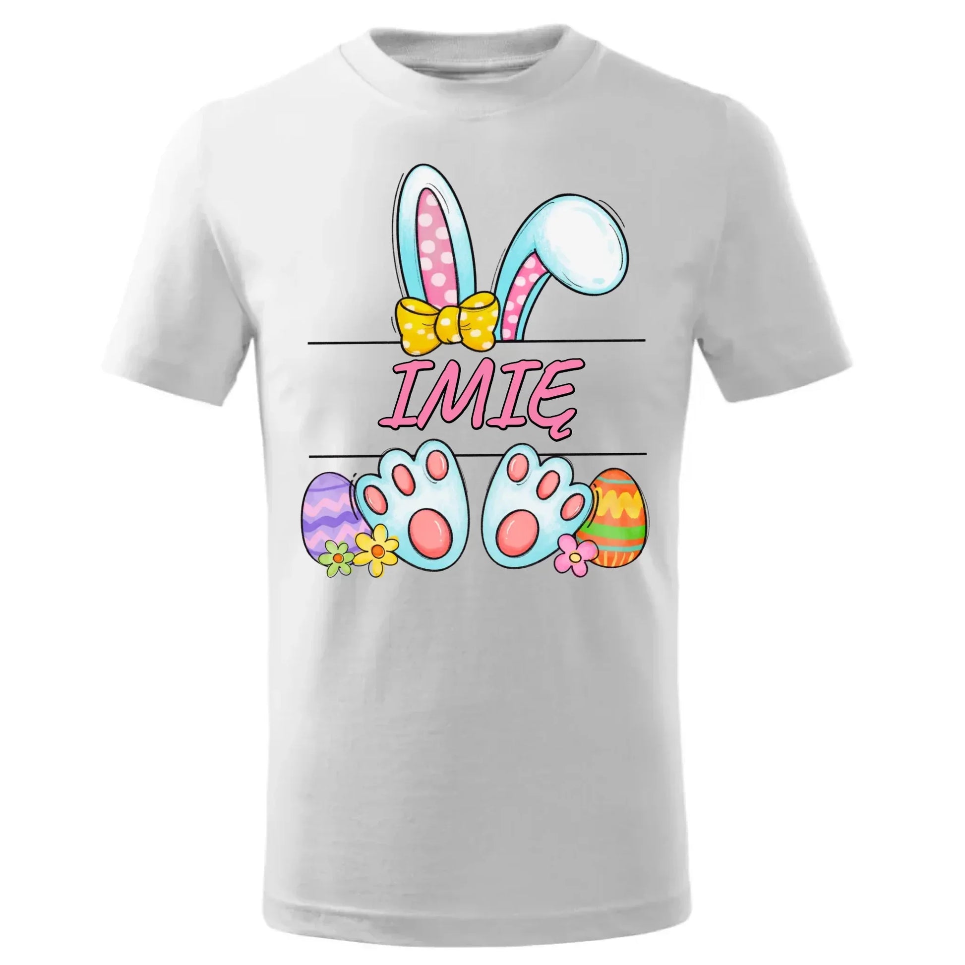 Zajączek Wielkanocny imię | Koszulka dziecięca na Wielkanoc WN15 - StoryCups.pl