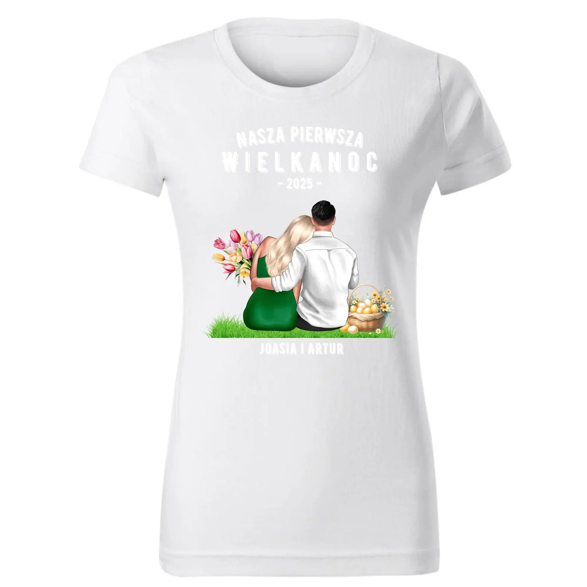 Nasza pierwsza Wielkanoc | Koszulka damska na Wielkanoc WN16 - StoryCups.pl