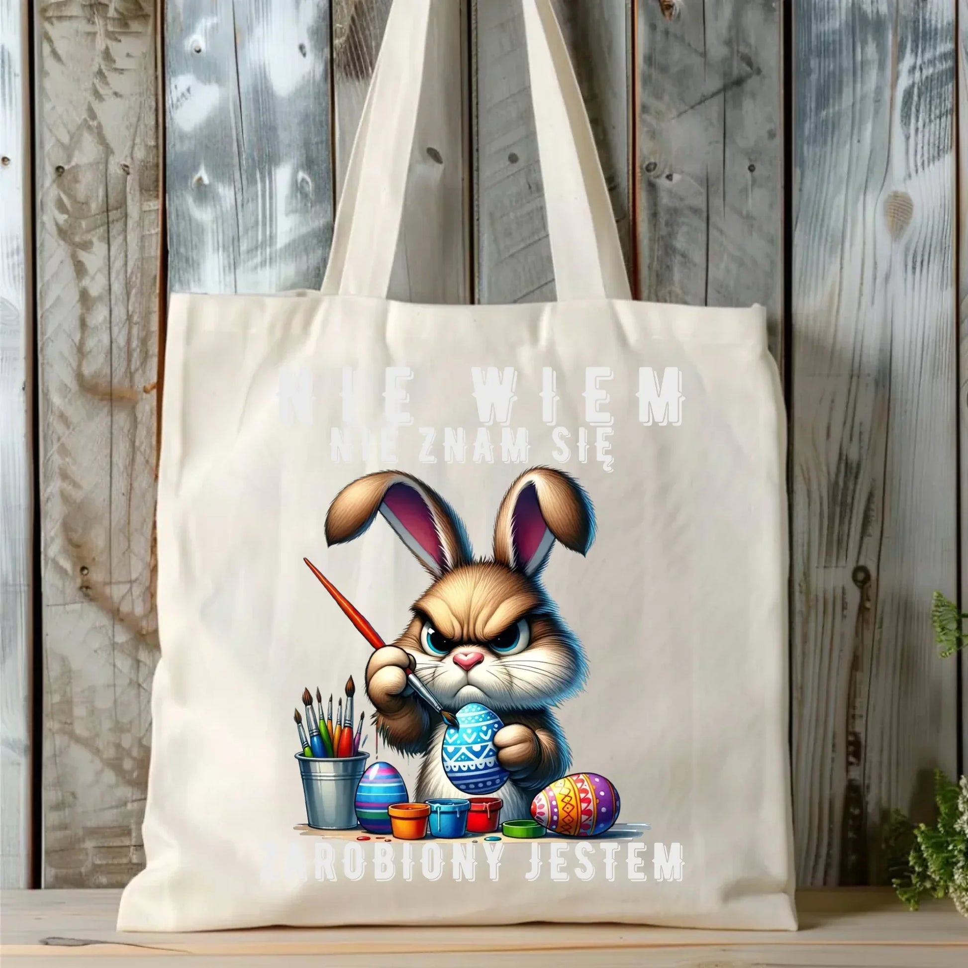 Nie wiem nie znam się zarobiony jestem | Torba Wielkanocna WN25 - StoryCups.pl