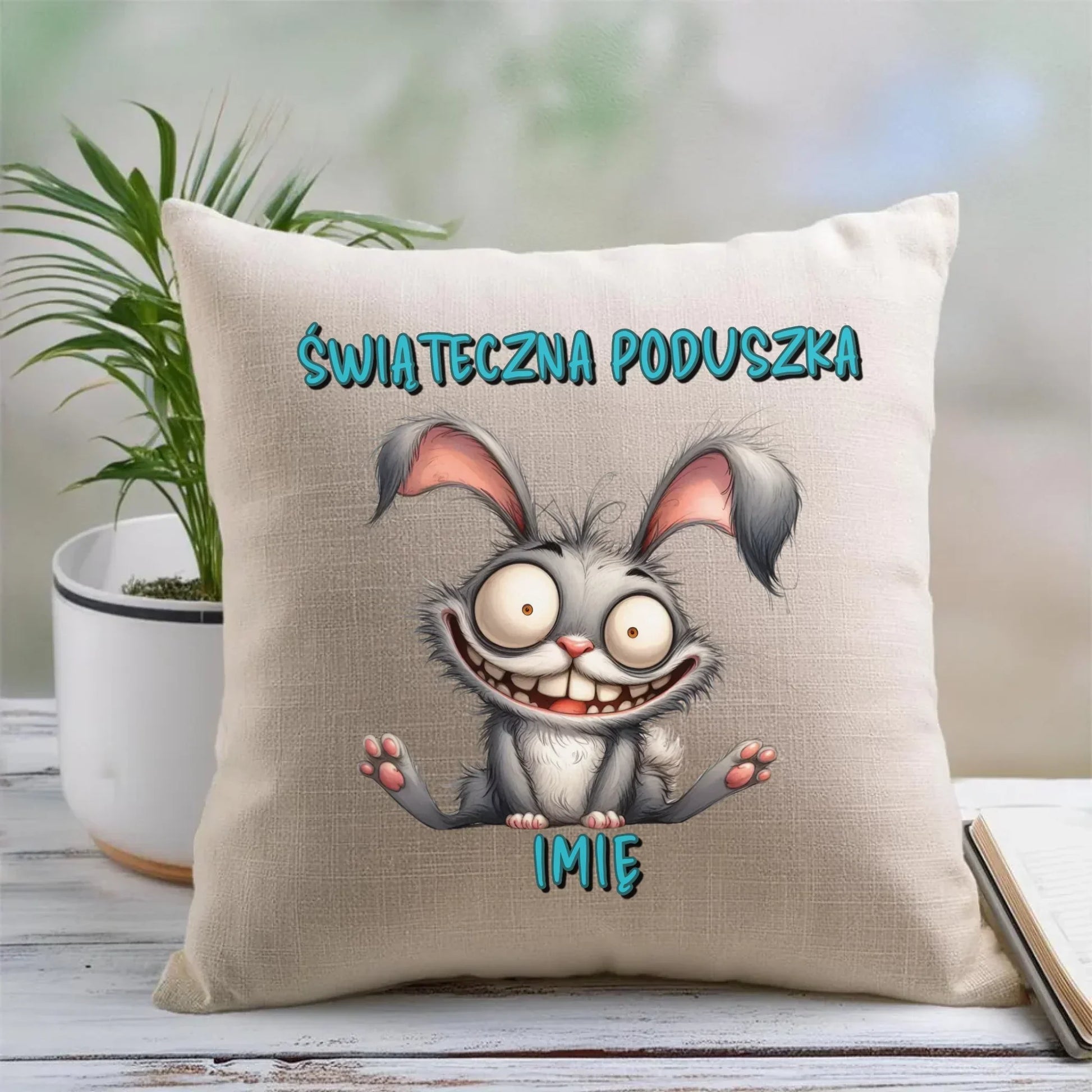 Świąteczna poduszka na Wielkanoc imię WN26 - StoryCups.pl