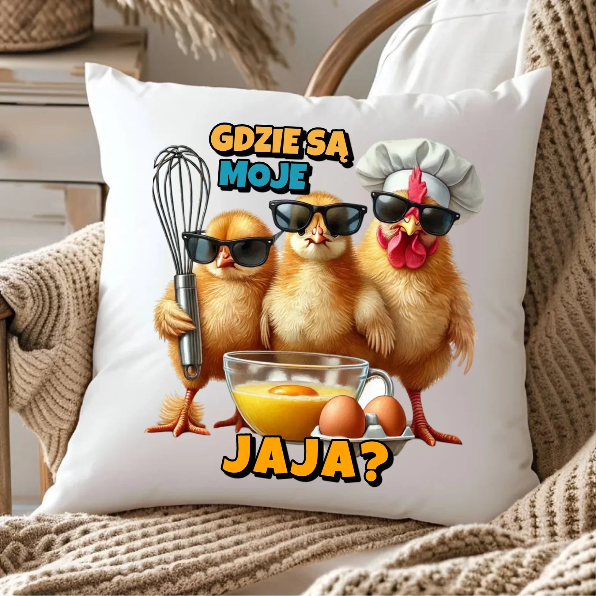 Gdzie są moje jaja? | Poduszka Wielkanocna WN27 - StoryCups.pl