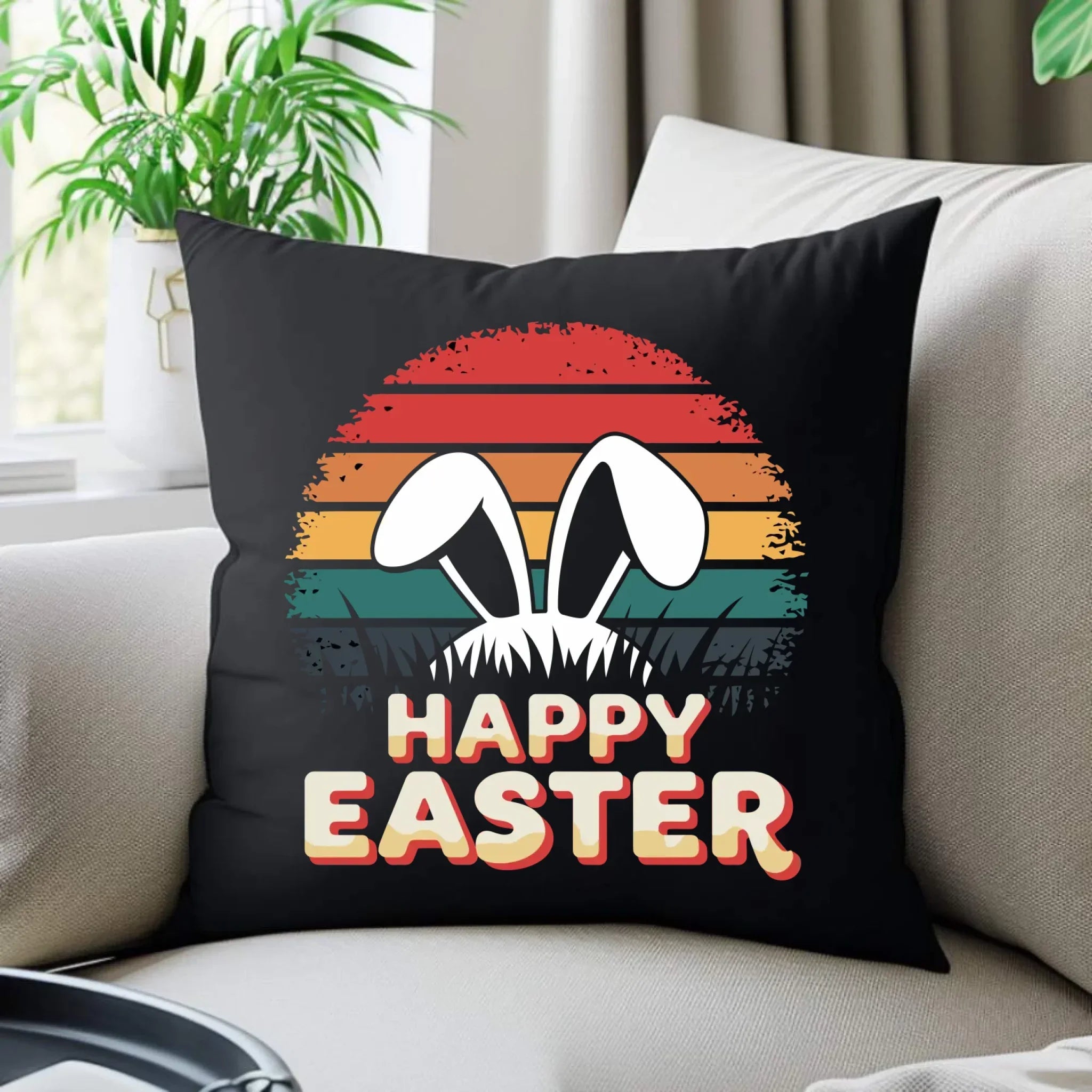 Happy Easter | Poduszka dekoracyjna na Wielkanoc WN31 - StoryCups.pl