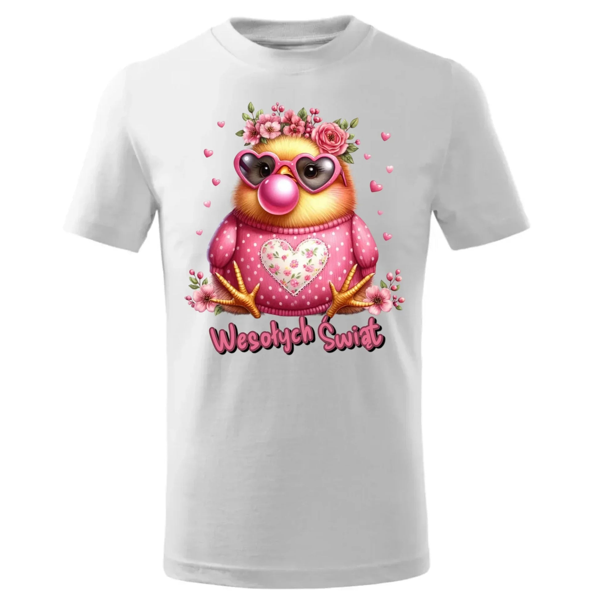 Wesołych Świąt | Koszulka dla dziewczynki na Wielkanoc WN32 - StoryCups.pl