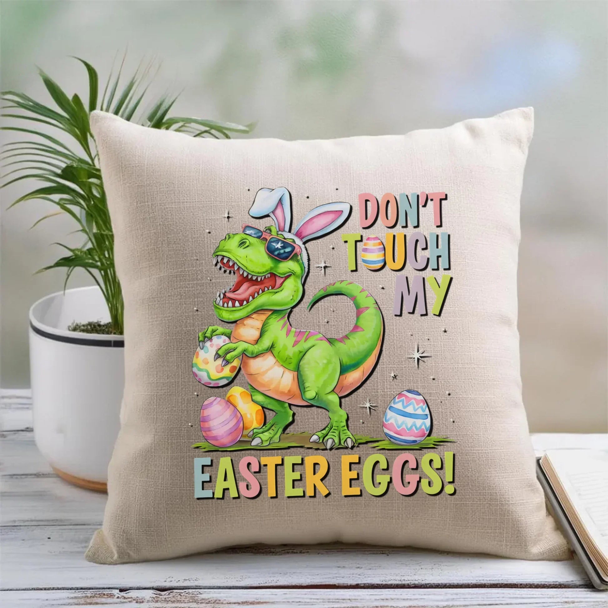 Don't touch my easter eggs | Poduszka Wielkanocna WN34 - StoryCups.pl