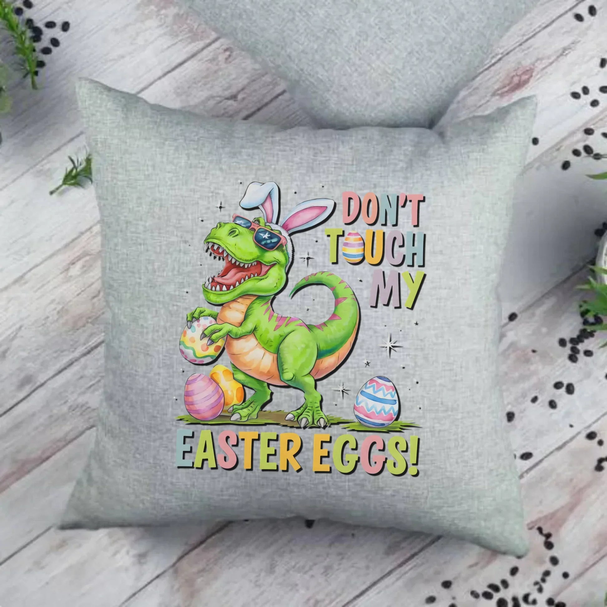 Don't touch my easter eggs | Poduszka Wielkanocna WN34 - StoryCups.pl