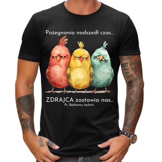 Koszulka męska dla kolegi z pracy prezent na odejście POŻEGNANIE