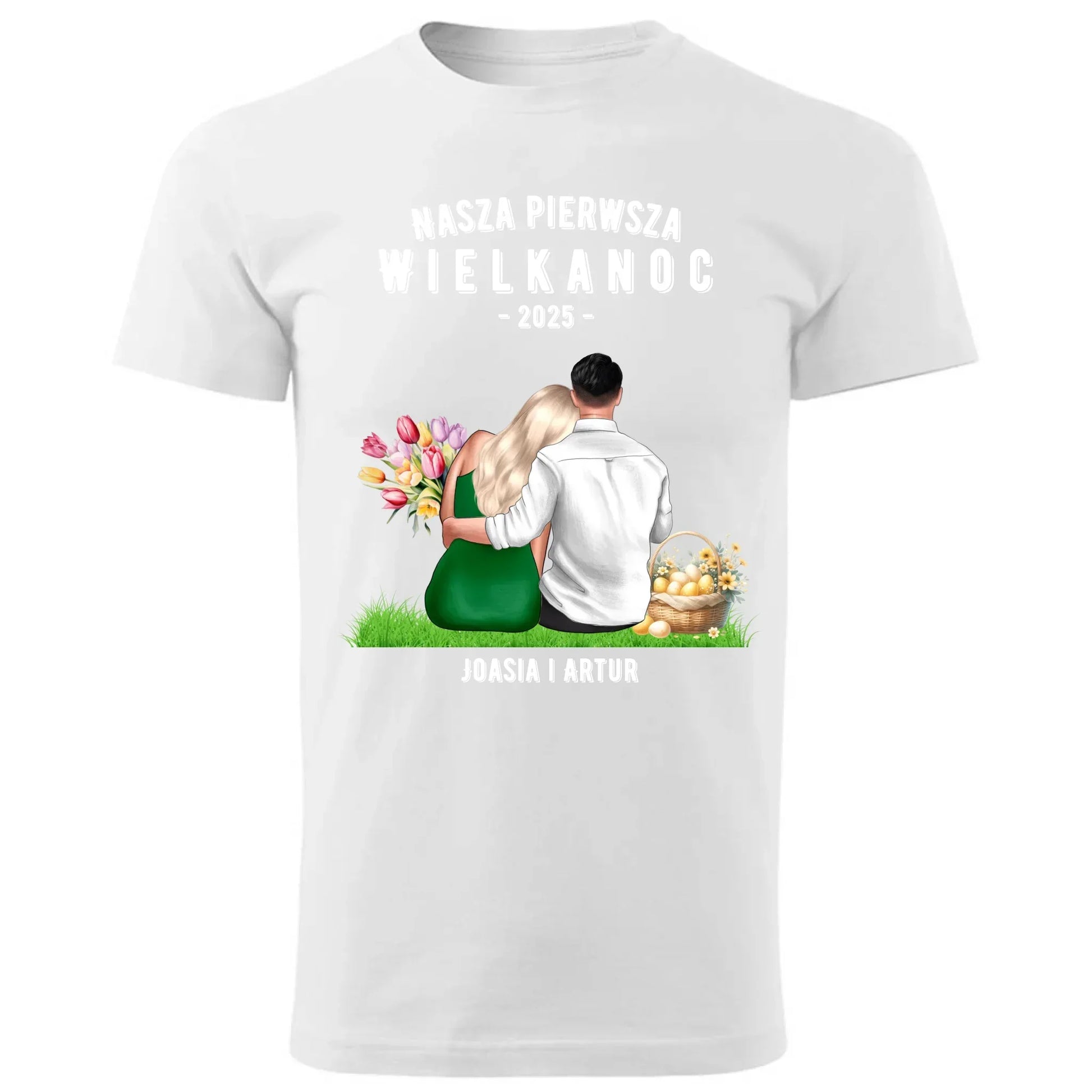 Nasza pierwsza Wielkanoc | Koszulka męska na Wielkanoc WN16 - StoryCups.pl