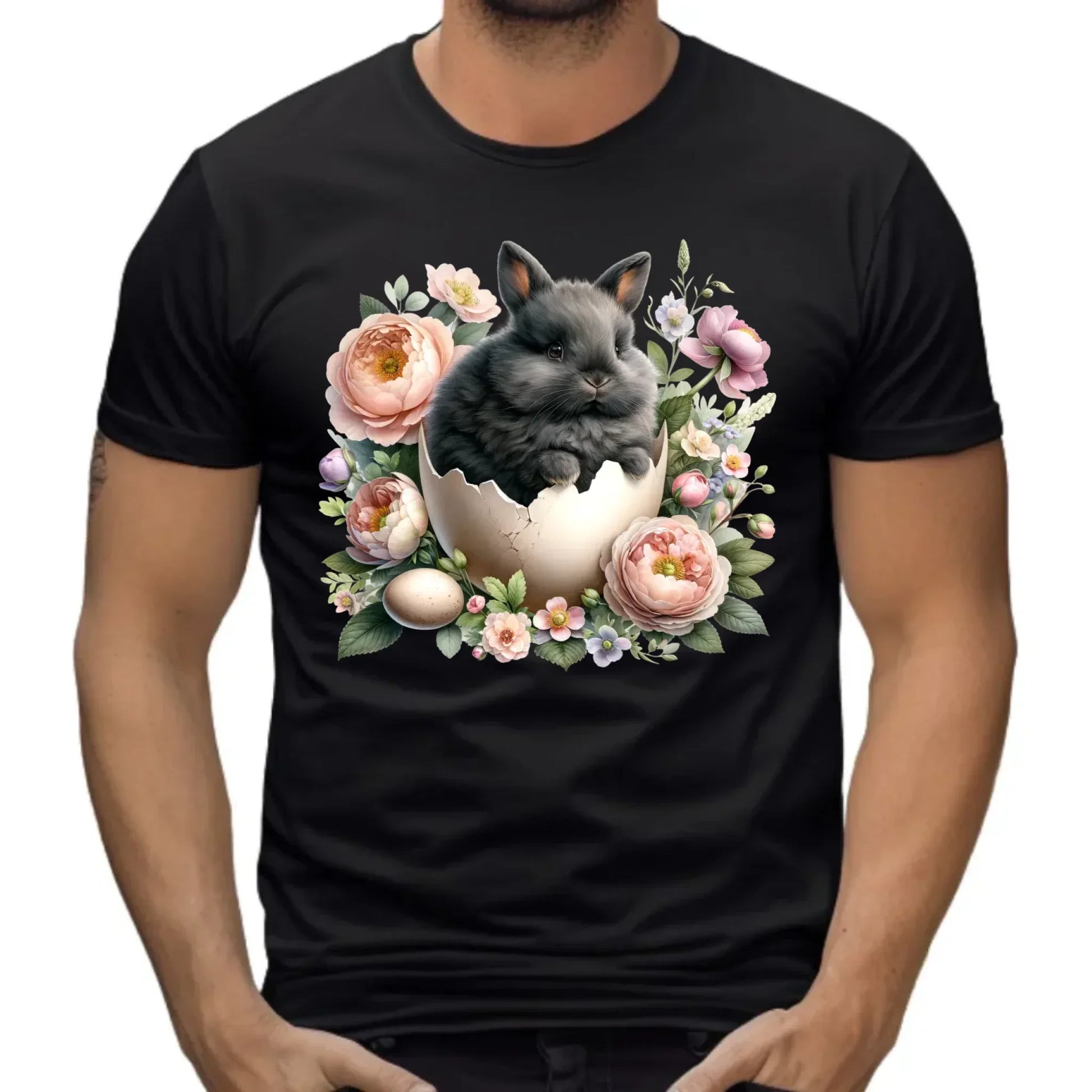 Zajączek w pisance | Koszulka męska na Wielkanoc WN03 - StoryCups.pl