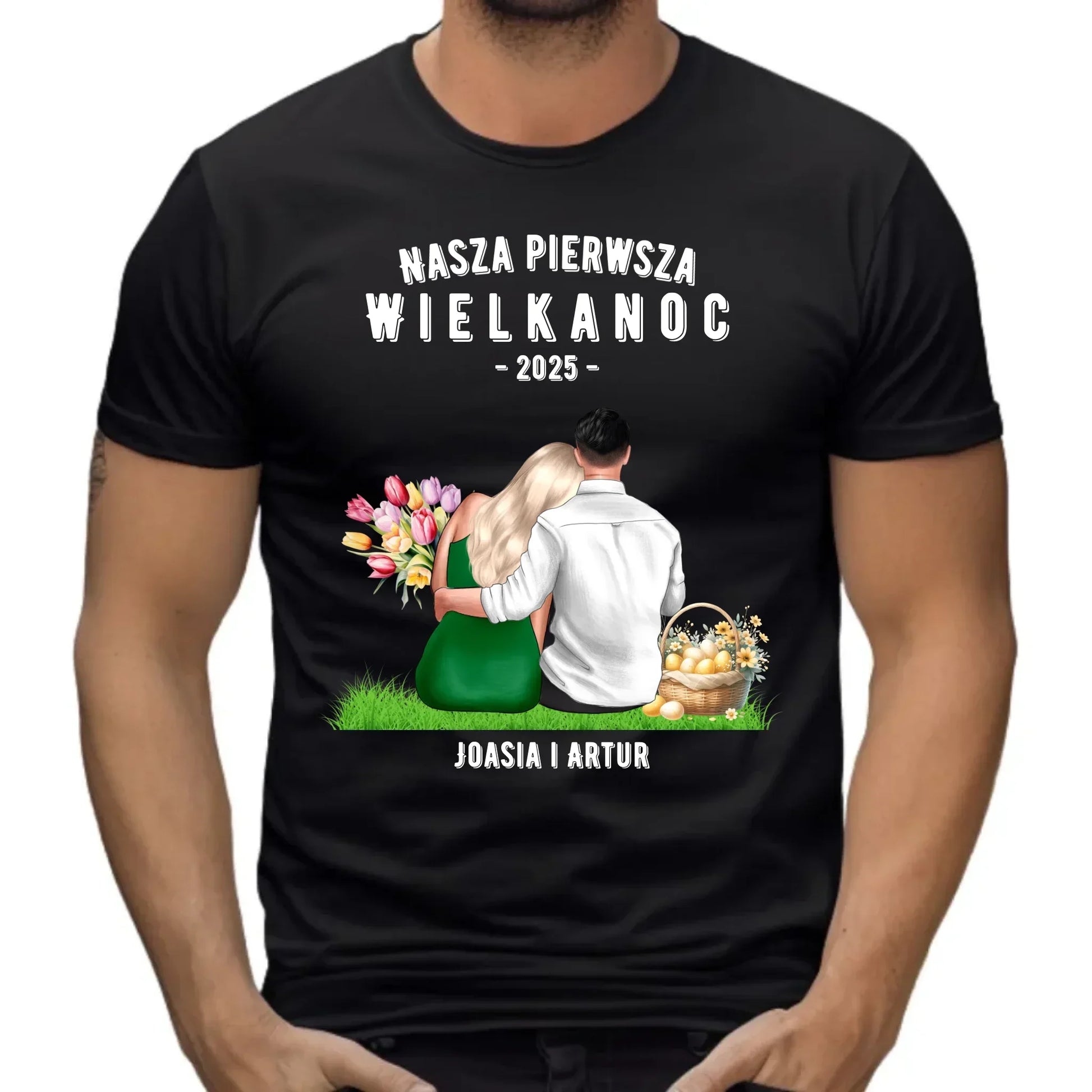 Nasza pierwsza Wielkanoc | Koszulka męska na Wielkanoc WN16 - StoryCups.pl