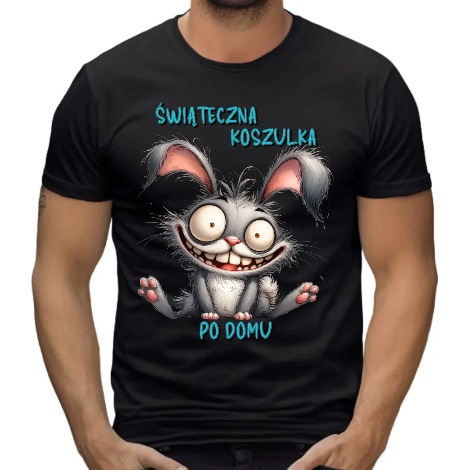 Świąteczna koszulka po domu | Koszulka męska na Wielkanoc WN26 - StoryCups.pl