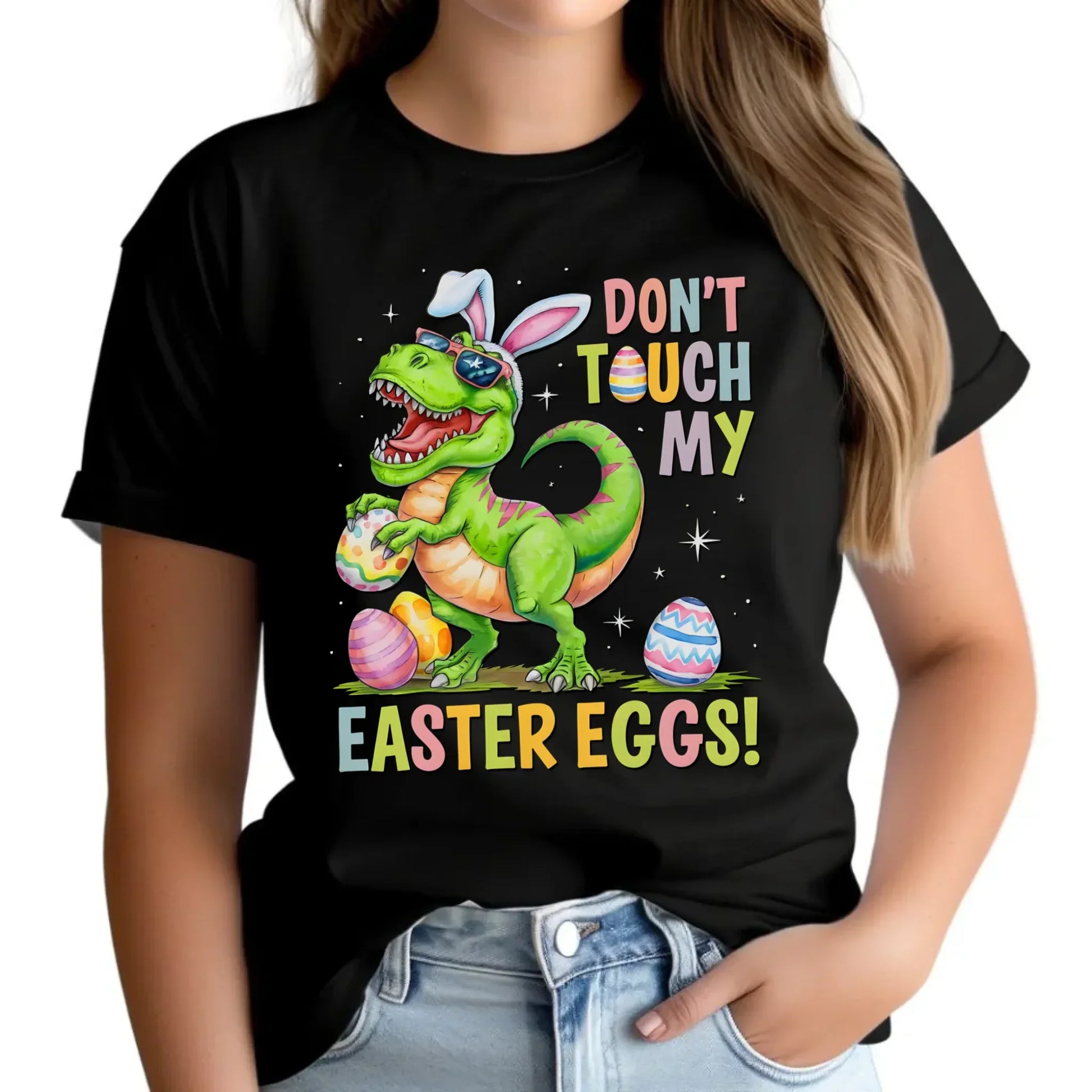 Don't touch my easter eggs | Koszulka damska na Wielkanoc WN34 - StoryCups.pl