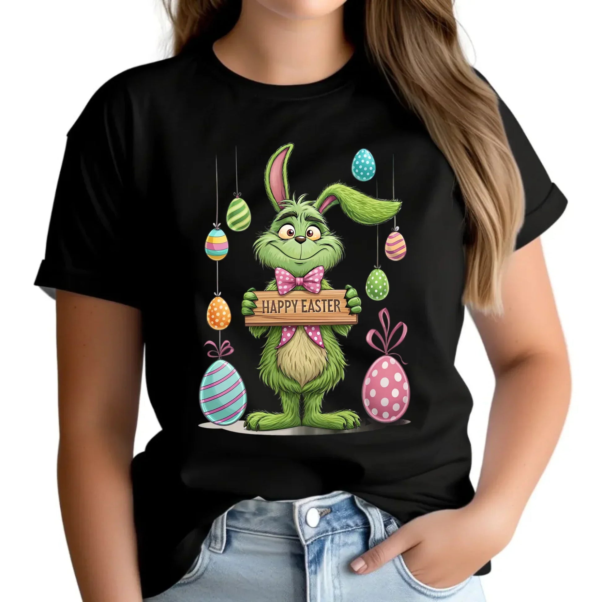 Grinch | Koszulka damska na Wielkanoc WN33 - StoryCups.pl