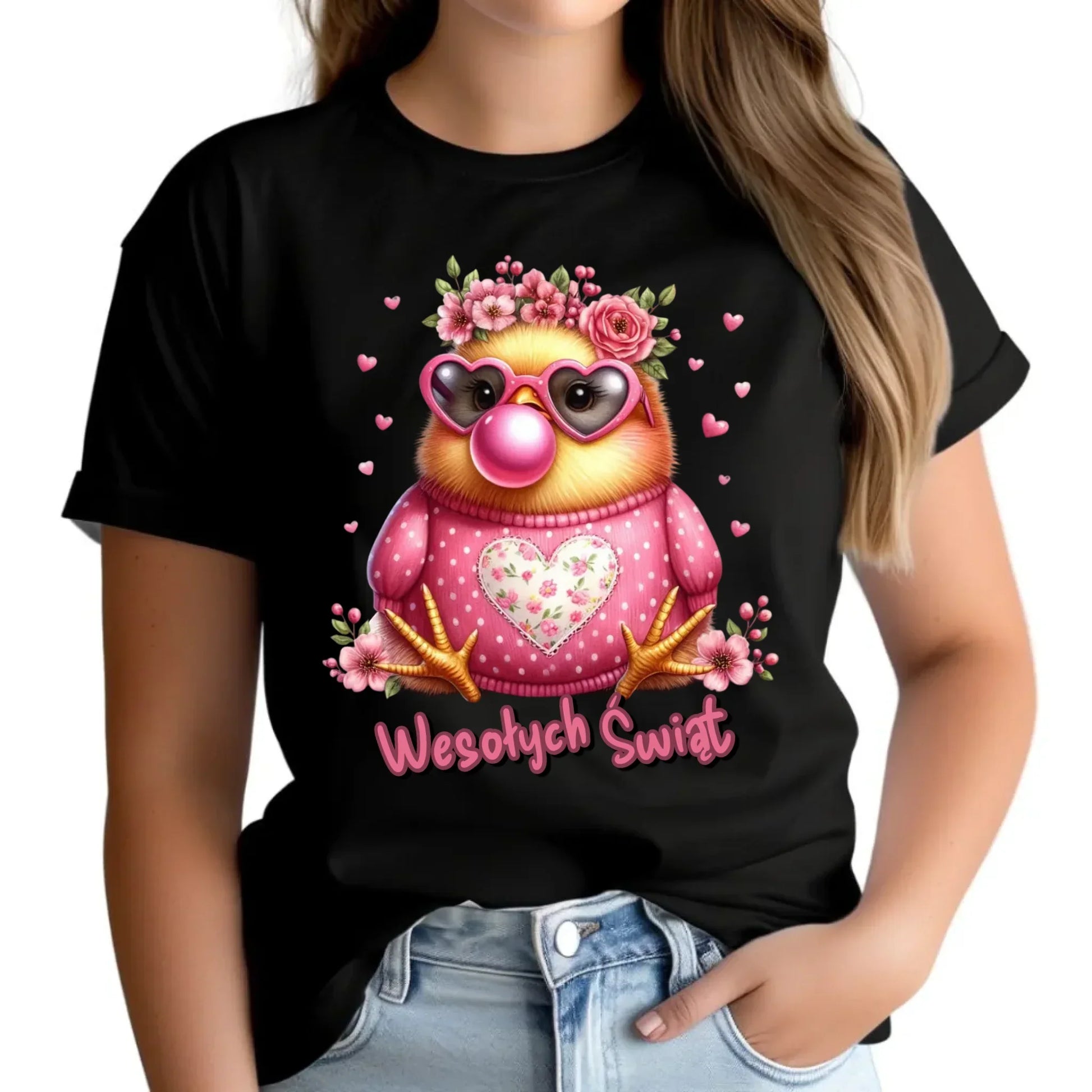 Wesołych Świąt | Koszulka damska na Wielkanoc WN32 - StoryCups.pl