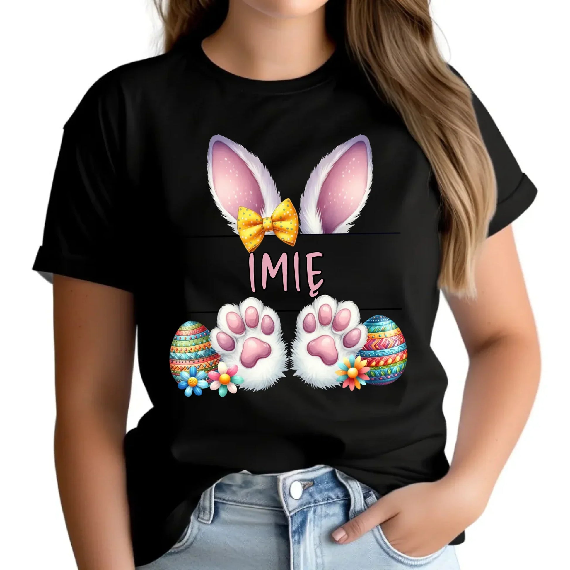 Zajączek z imieniem | Koszulka damska na Wielkanoc WN13 - StoryCups.pl