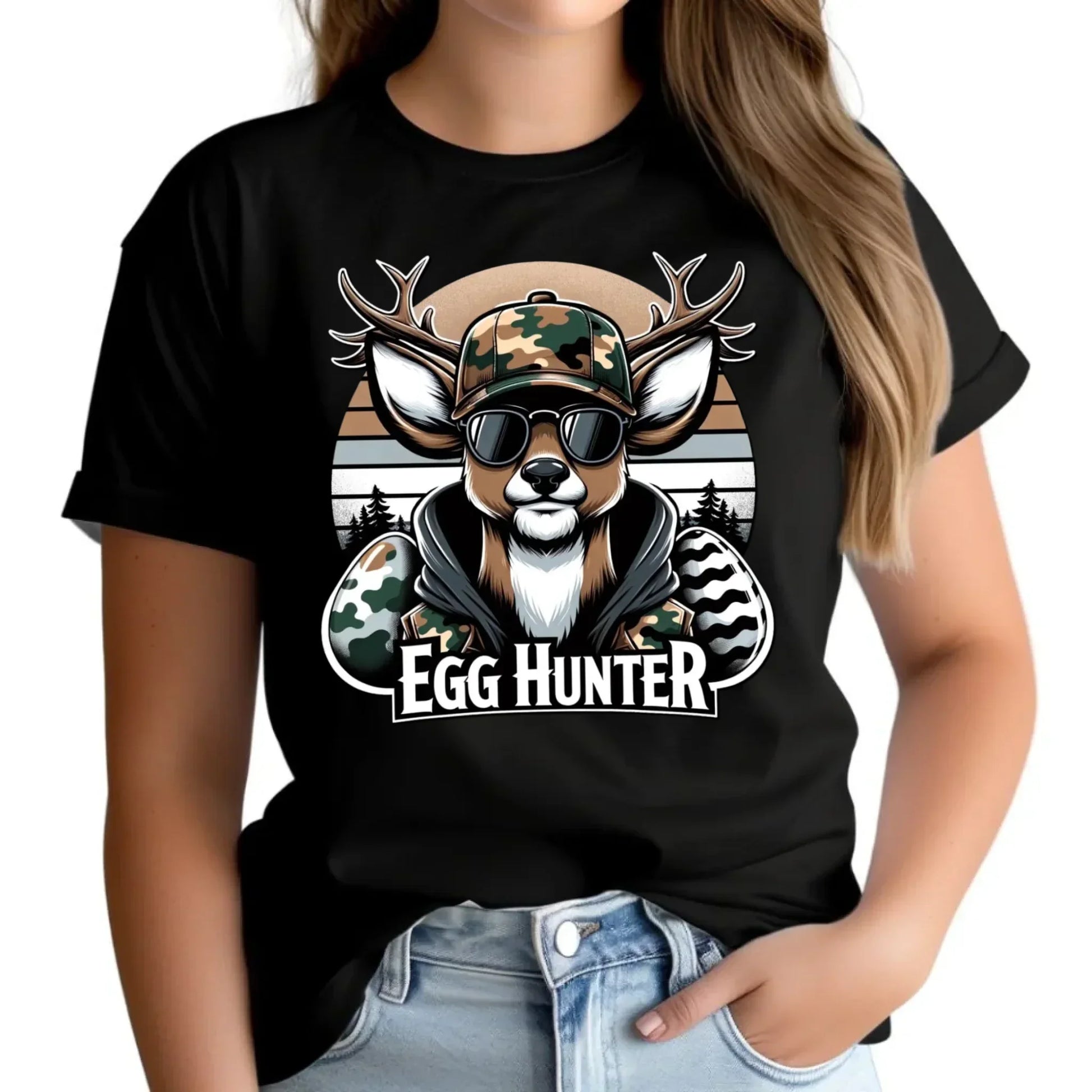 Egg Hunter | Wielkanocna koszulka damska WN19 - StoryCups.pl