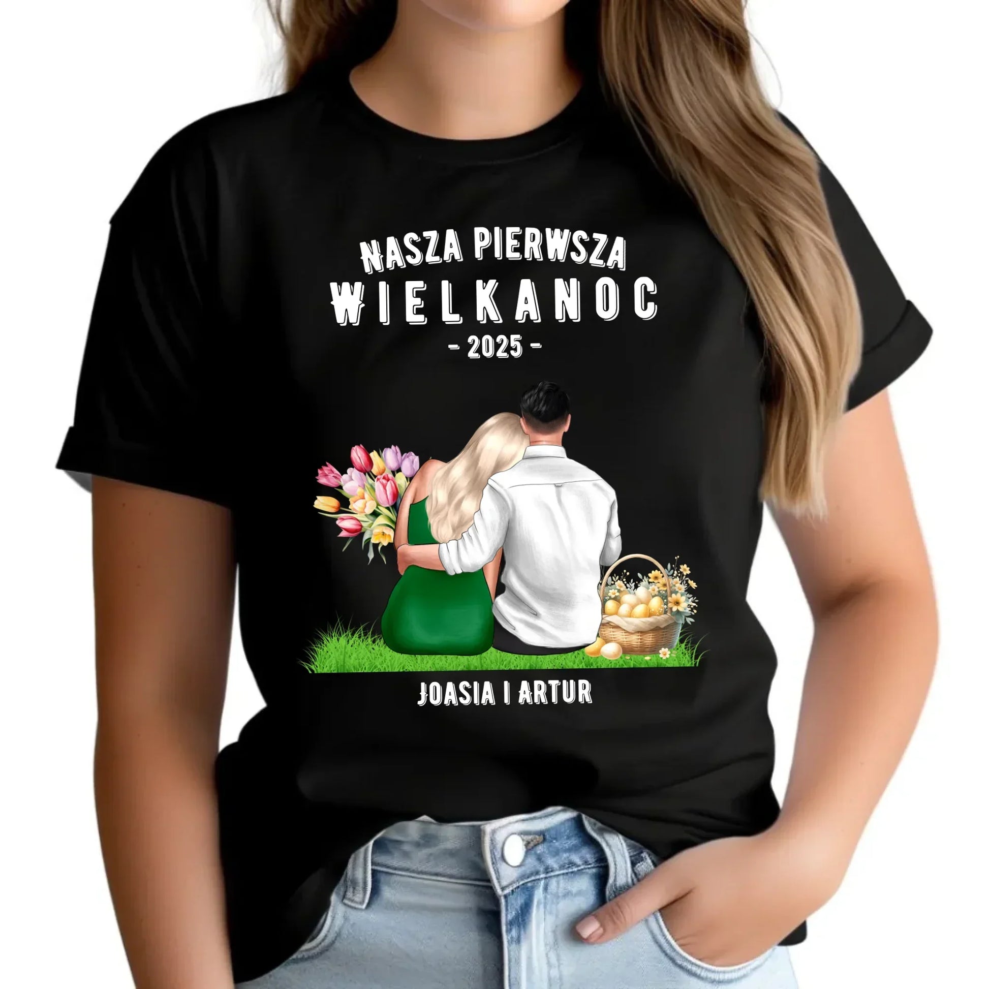 Nasza pierwsza Wielkanoc | Koszulka damska na Wielkanoc WN16 - StoryCups.pl