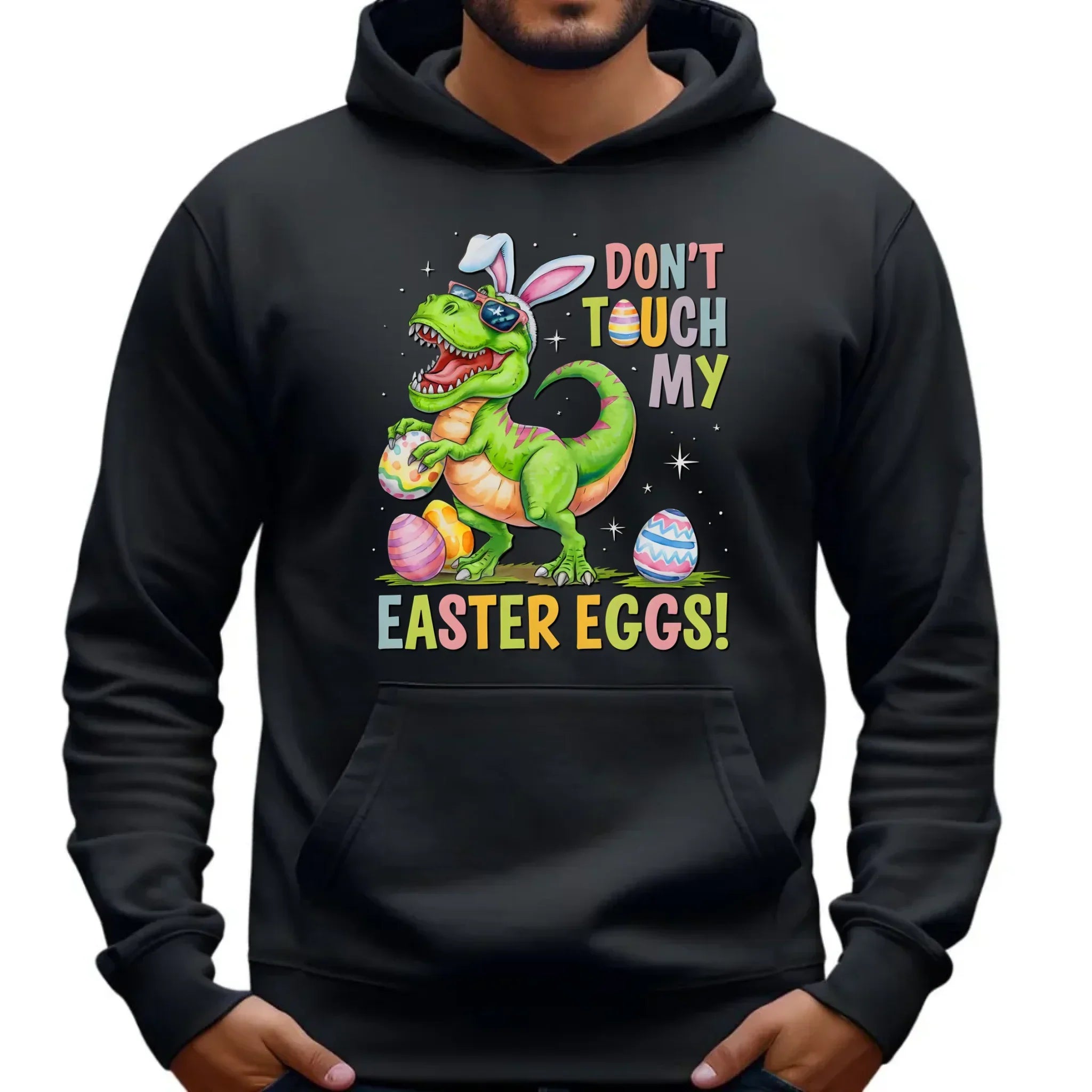 Don't touch my easter eggs | Bluza męska z kapturem na Wielkanoc WN34 - StoryCups.pl