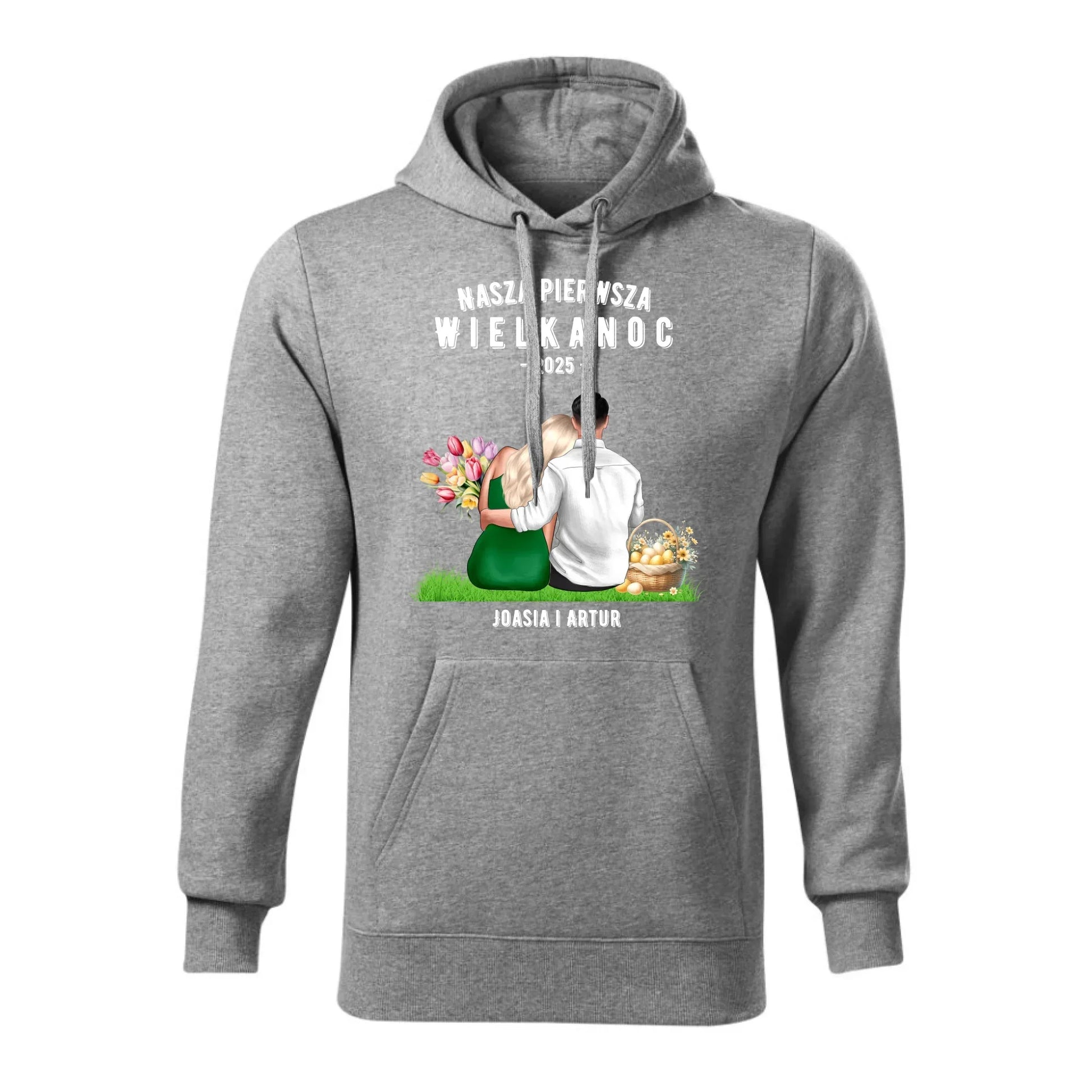 Nasza pierwsza Wielkanoc | Bluza męska z kapturem na Wielkanoc WN16 - StoryCups.pl