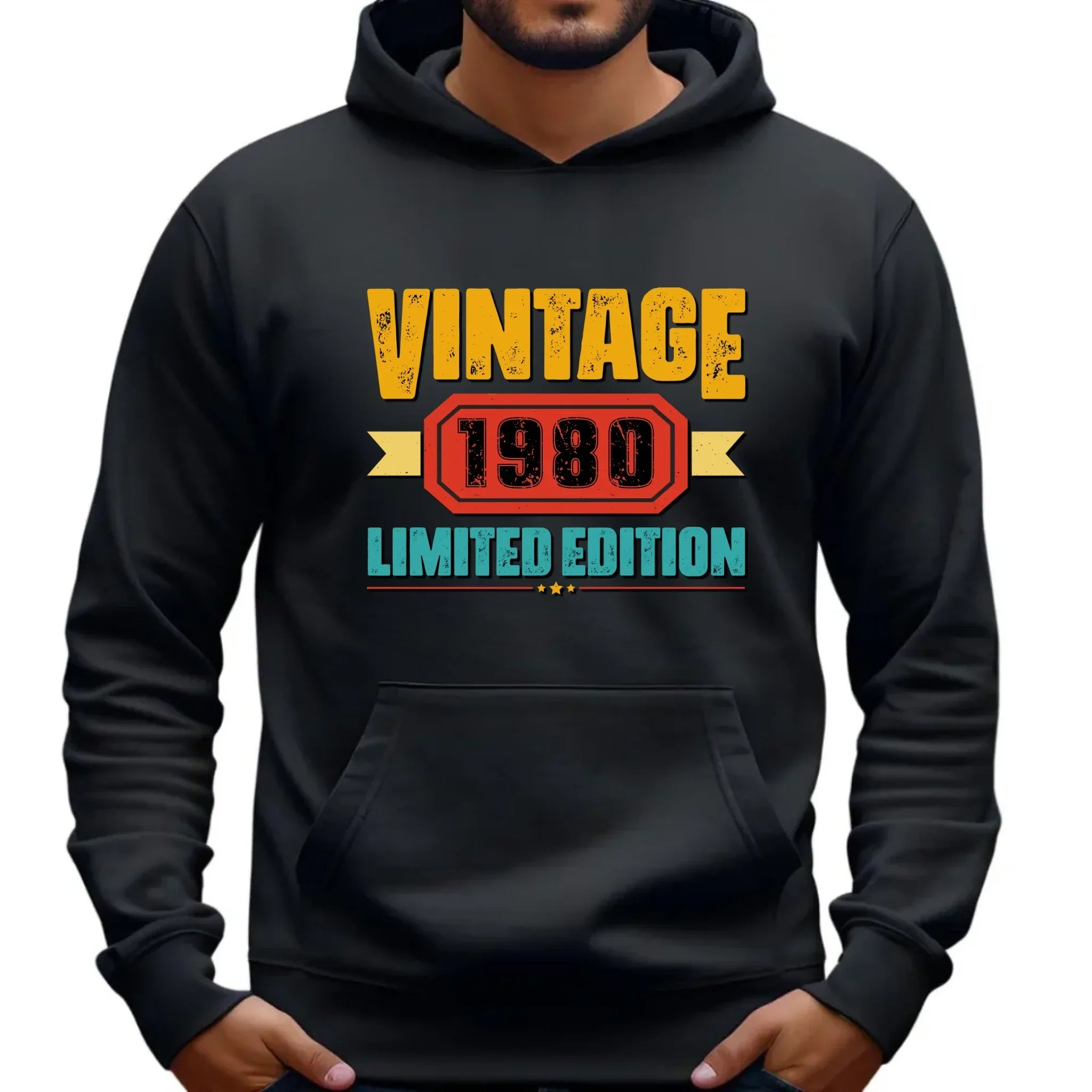 Vintage Limited Edition (data) | Bluza męska z kapturem na urodziny U29 - StoryCups.pl