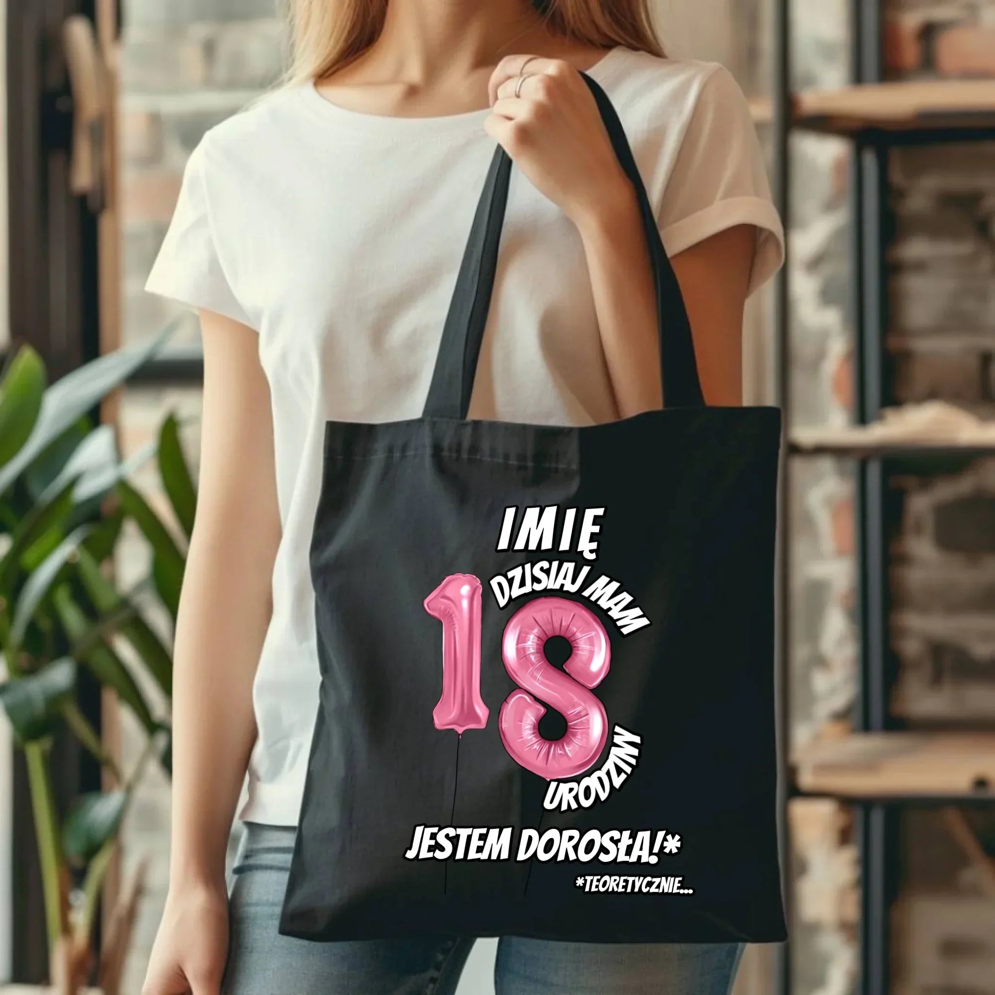 Dzisiaj mam 18. urodziny | Personalizowana torba prezent na osiemnastkę U25 - StoryCups.pl