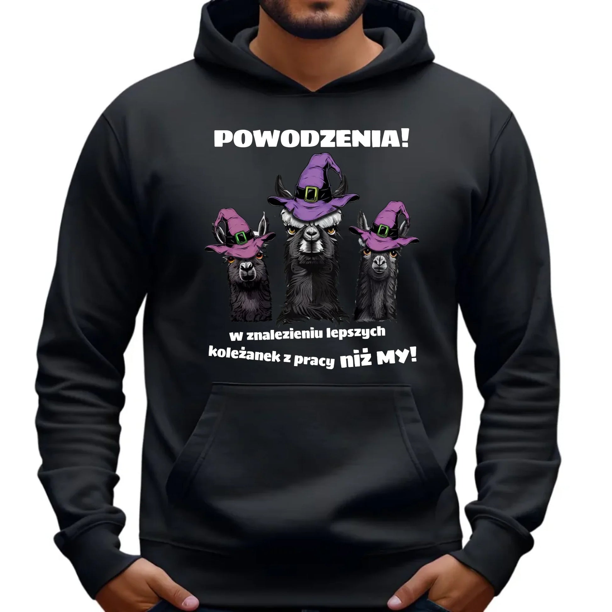 Bluza męska z kapturem prezent dla kolegi na odejście z pracy POŻEGNANIE