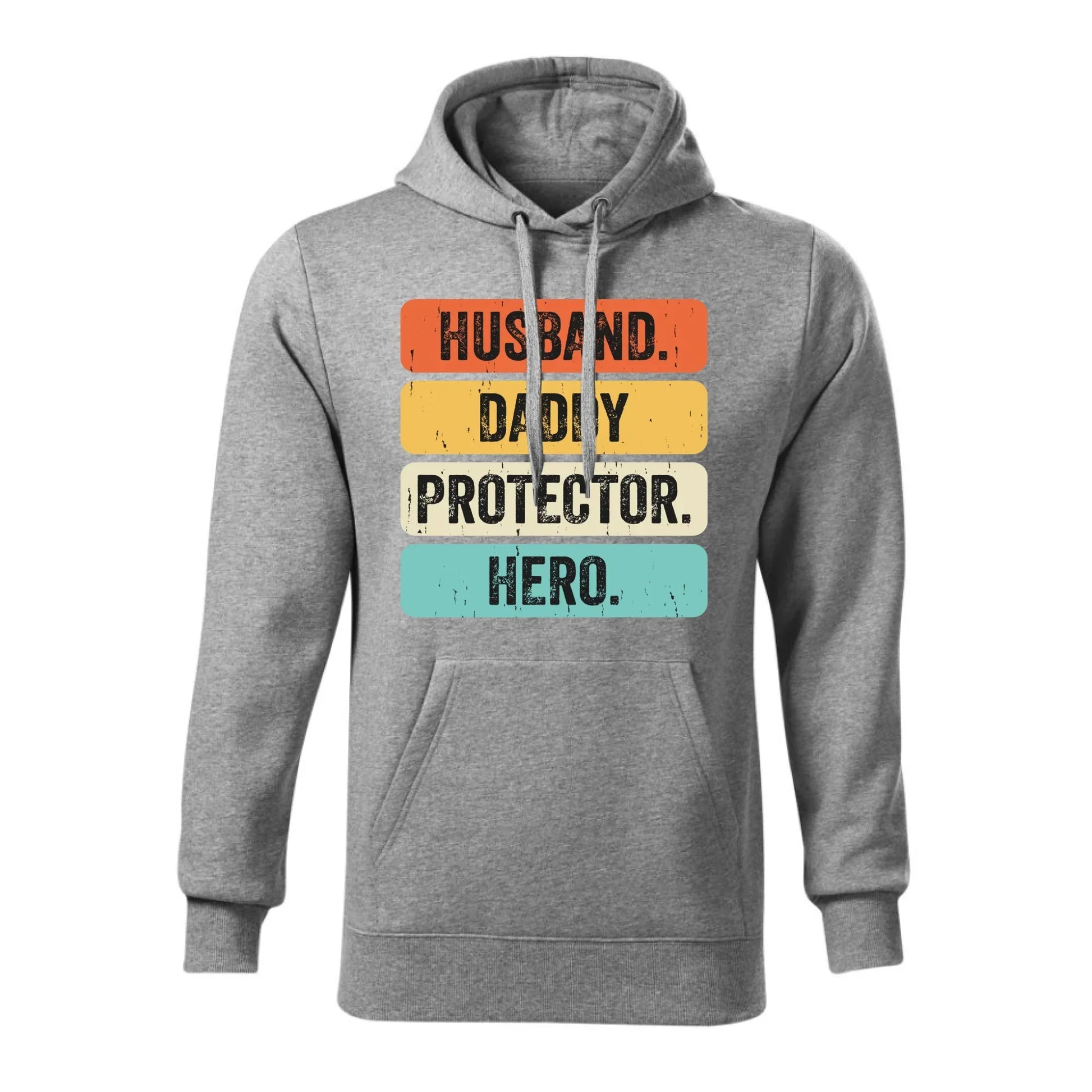 Husband daddy protector hero | Bluza męska z kapturem dla taty DT05 - StoryCups.pl