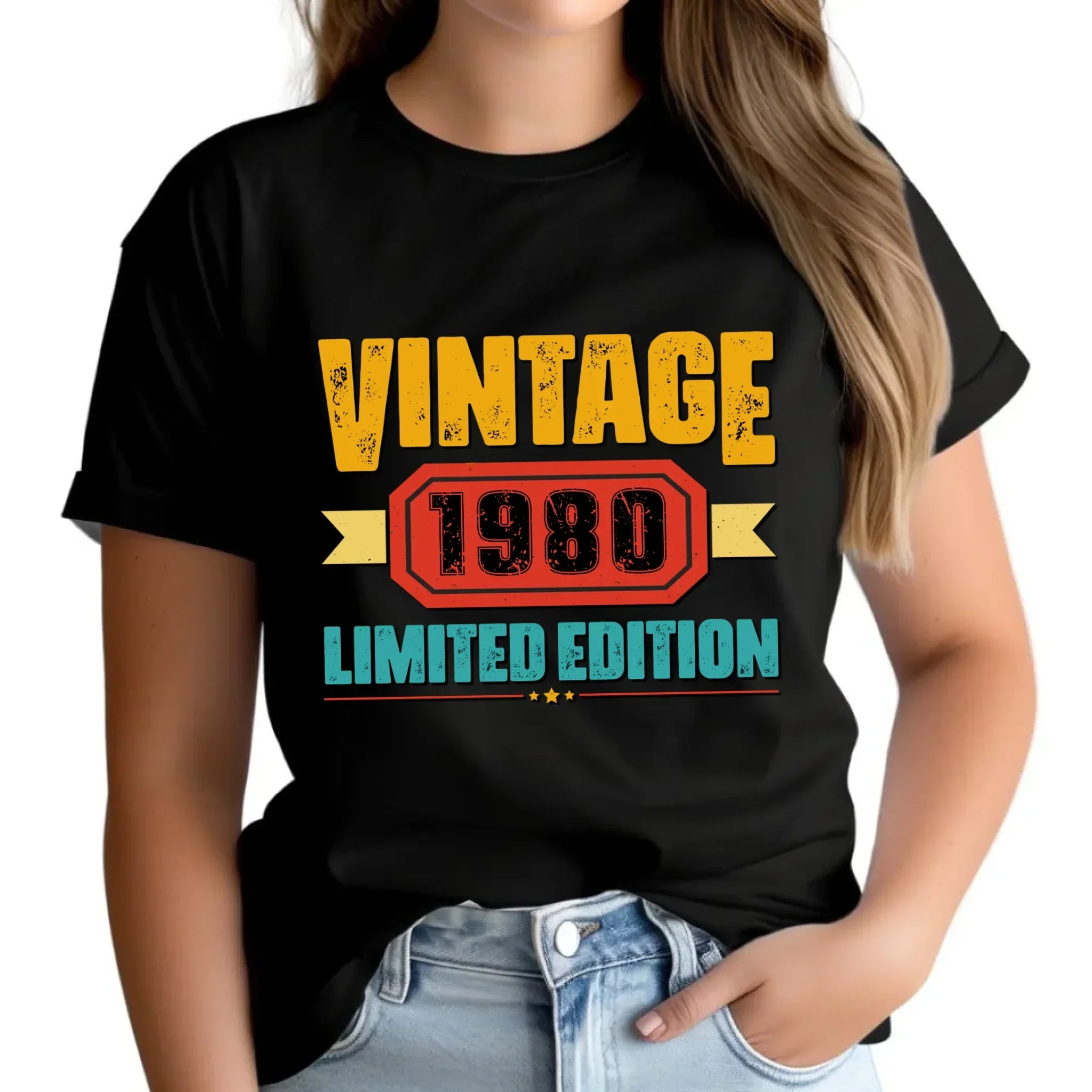 Vintage Limited Edition (data) | Koszulka damska prezent na urodziny U29 - StoryCups.pl