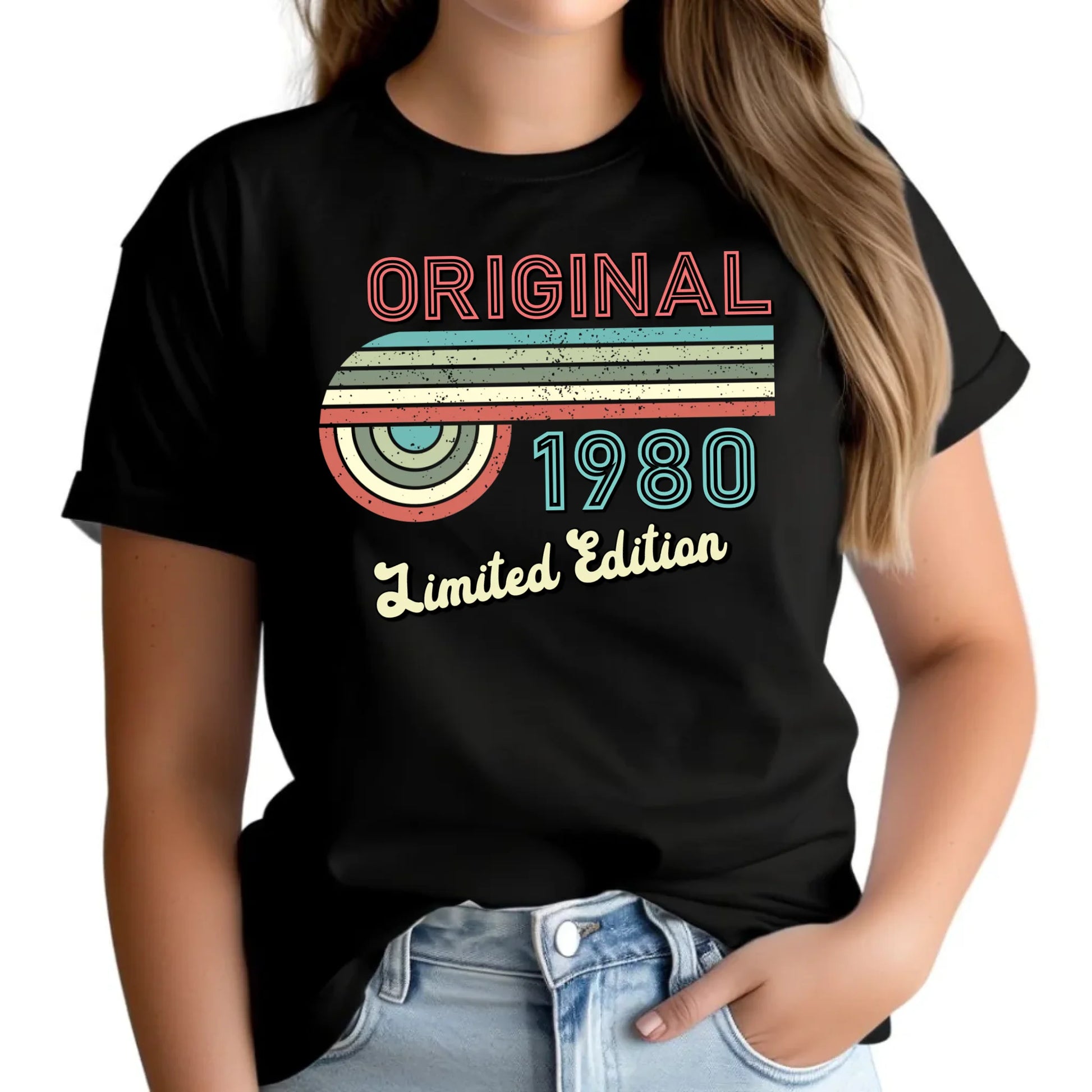 Edycja limitowana 80' rok urodzenia | Koszulka damska prezent na urodziny U31 - StoryCups.pl