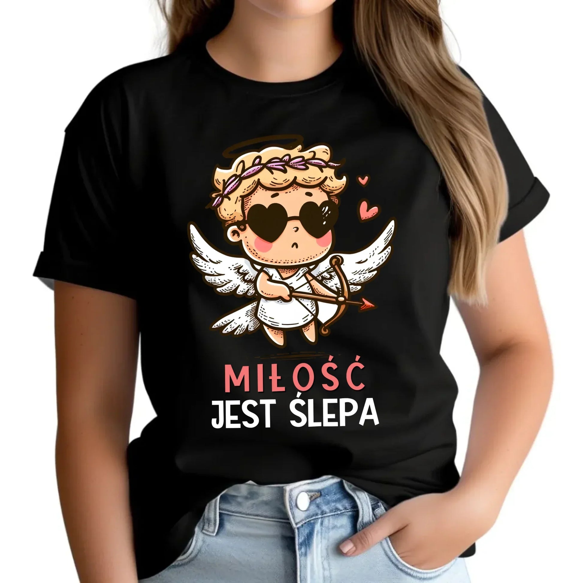 Miłość jest ślepa | Koszulka damska W48 - StoryCups.pl