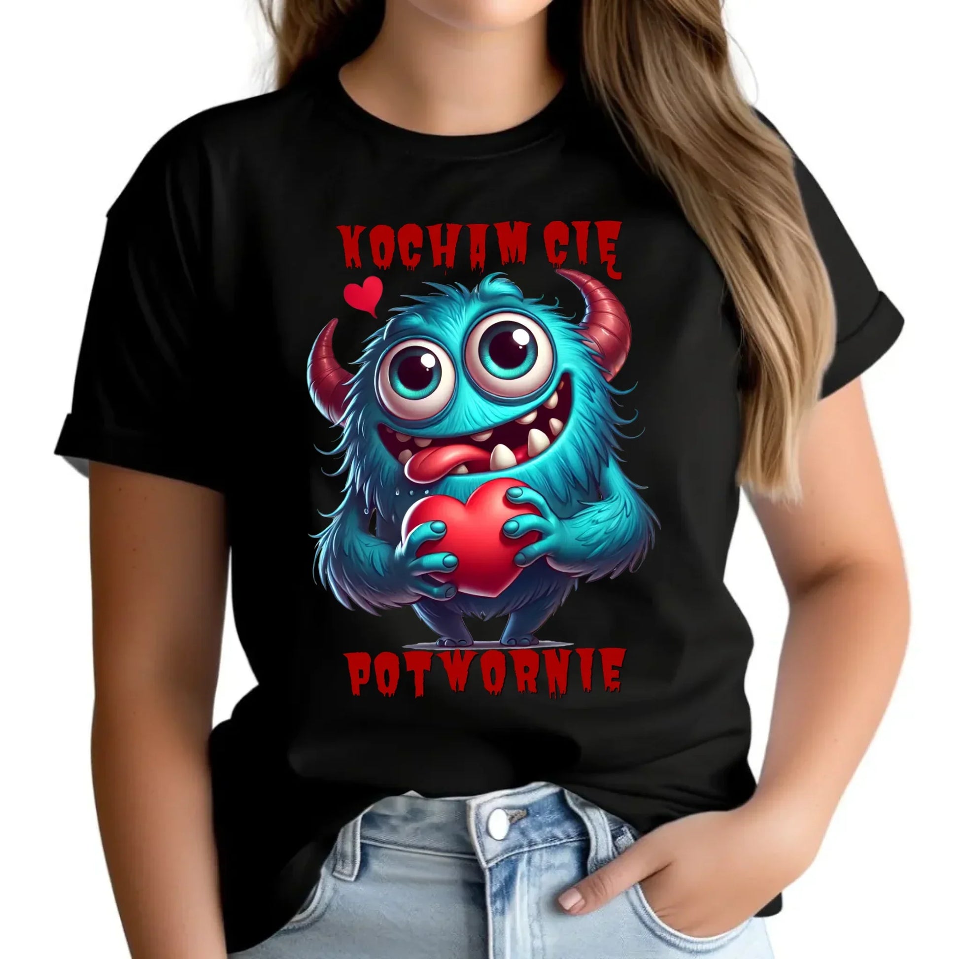 Kocham Cię potwornie | Koszulka damska W45 - StoryCups.pl