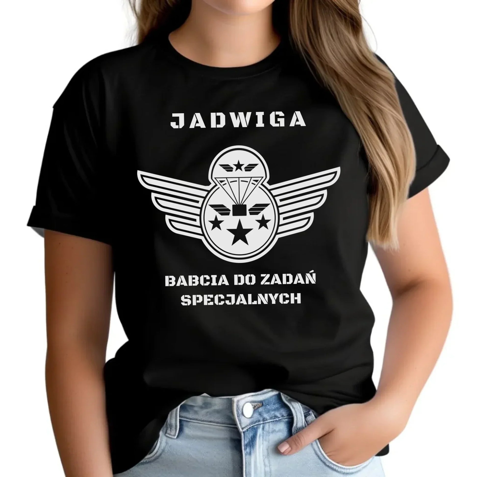 Babcia do zadań specjalnych | Koszulka damska dla babci B31 - StoryCups.pl