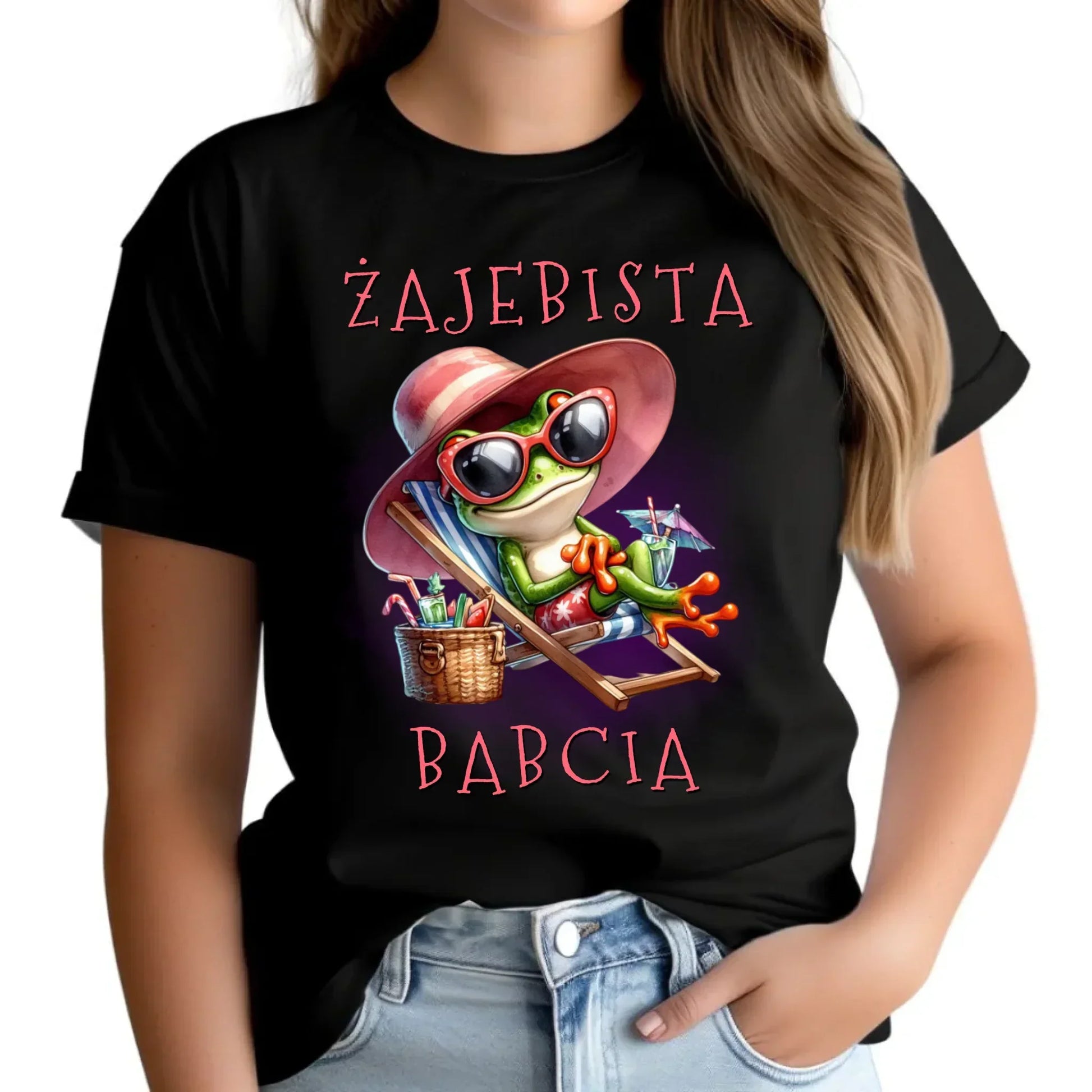 Żajebista babcia | Koszulka damska dla babci B27 - StoryCups.pl