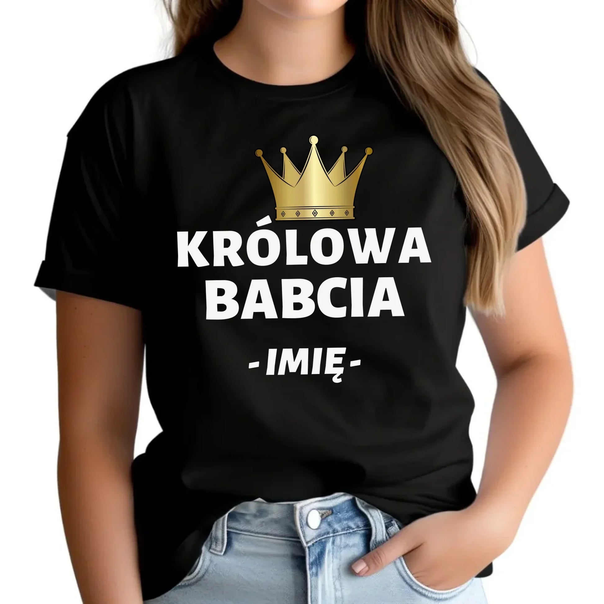 Królowa Babcia | Personalizowana koszulka damska dla babci B17 - StoryCups.pl