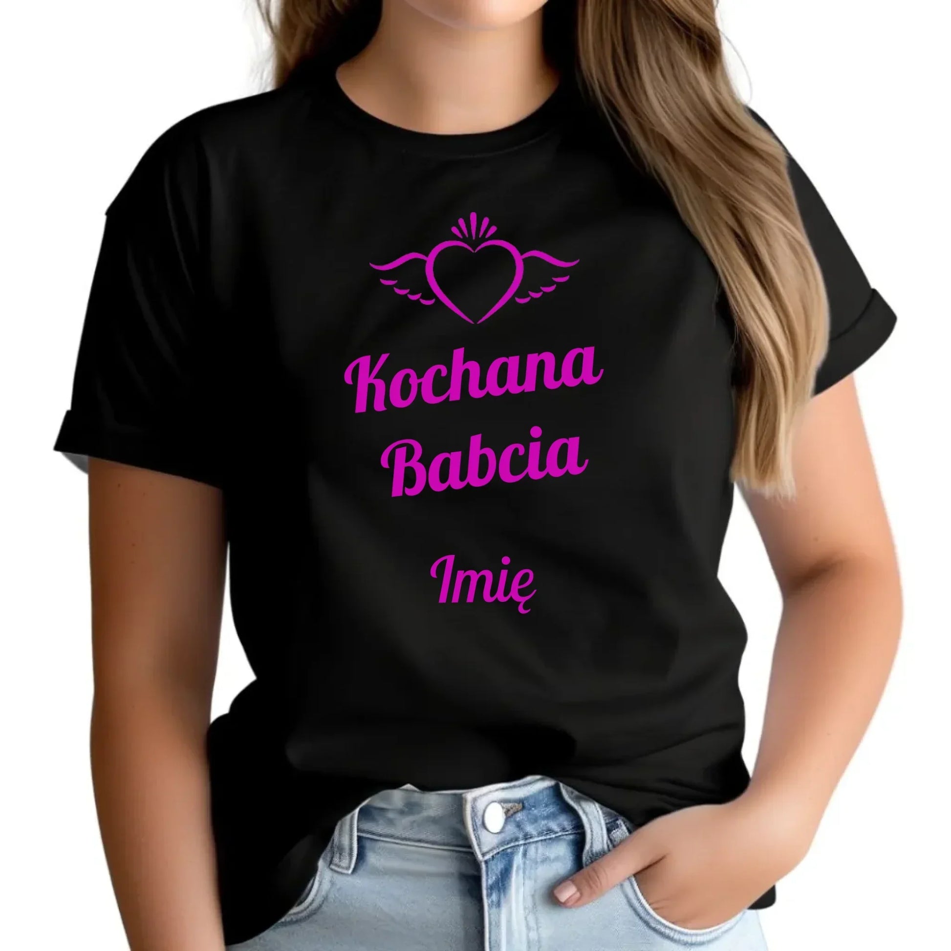 Kochana Babcia | Koszulka damska dla babci B05 - StoryCups.pl