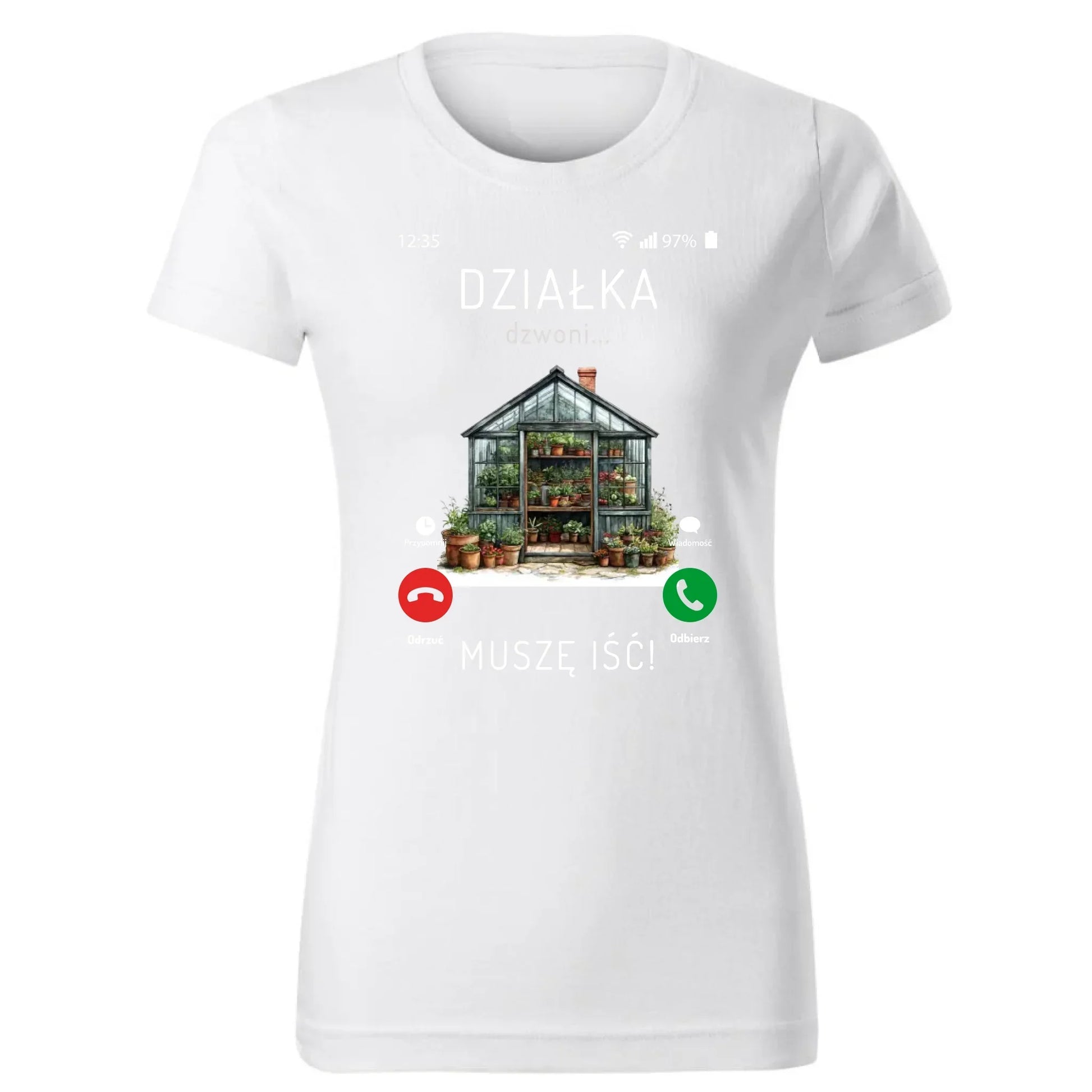 Działka dzwoni muszę iść | Koszulka damska dla babci B41 - StoryCups.pl