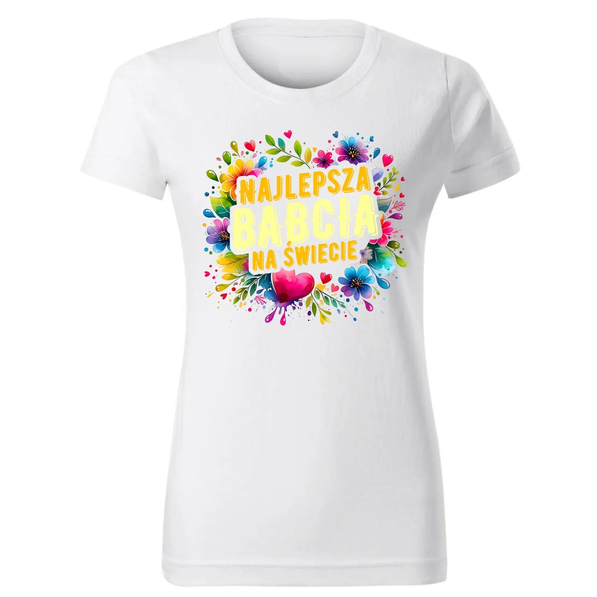 Najlepsza babcia na świecie | Koszulka damska dla babci B07 - StoryCups.pl