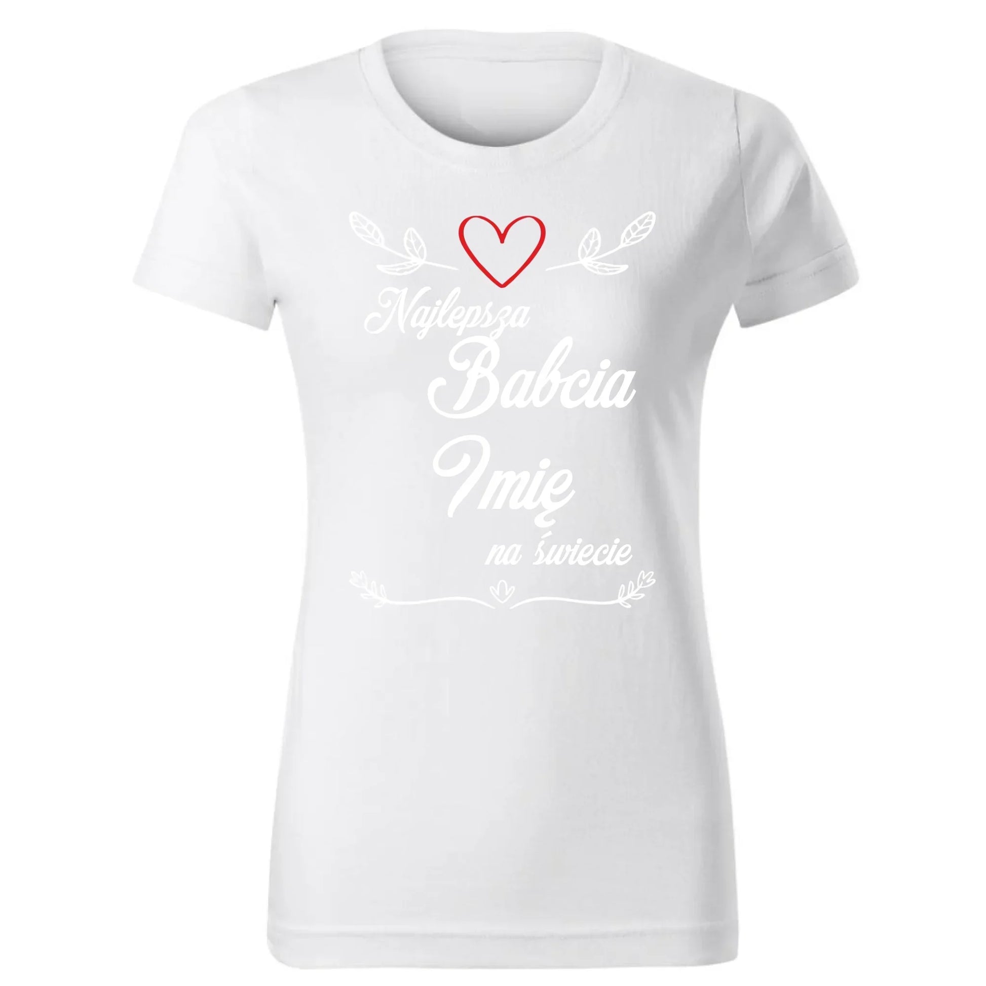 Najlepsza Babcia na Świecie | Personalizowana koszulka damska dla babci B12 - StoryCups.pl