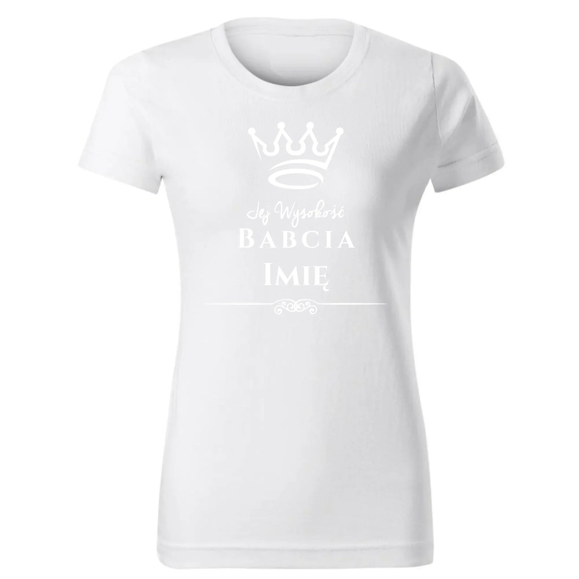 Jej Wysokość Babcia | Personalizowana koszulka damska dla babci B11 - StoryCups.pl